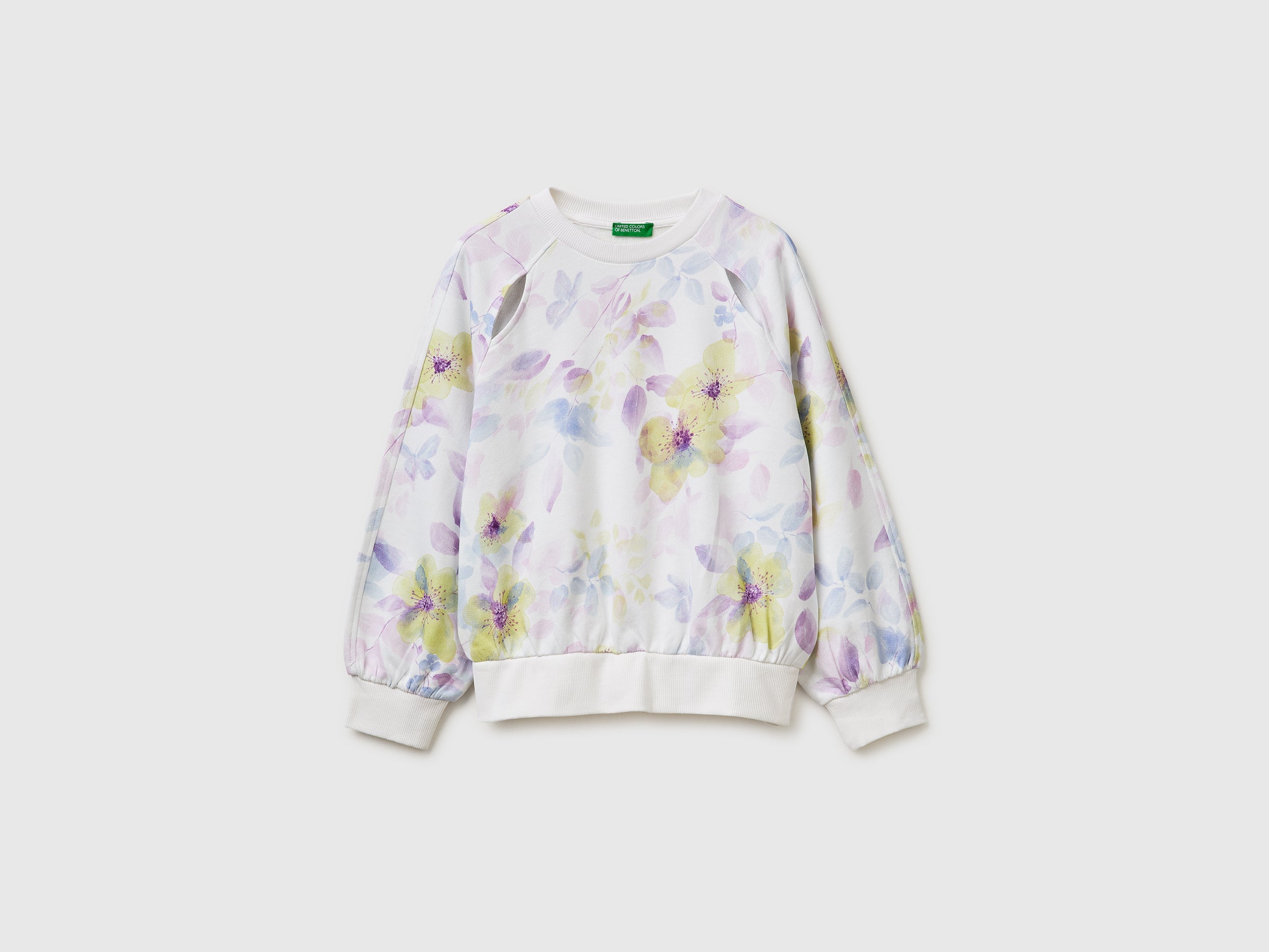 Sweat-shirt à fleurs avec découpe Sweat-shirt à fleurs avec découpe