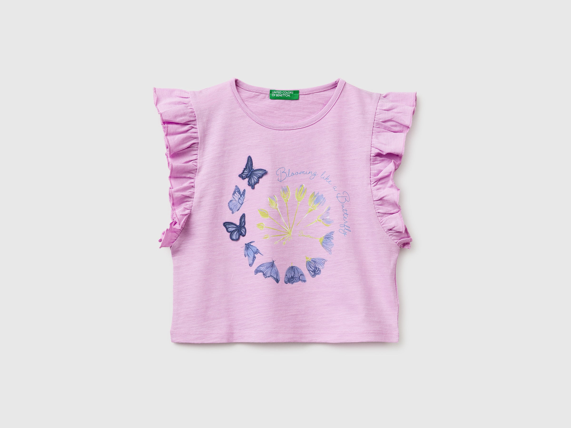 T-shirt court imprimé et brodé T-shirt court imprimé et brodé