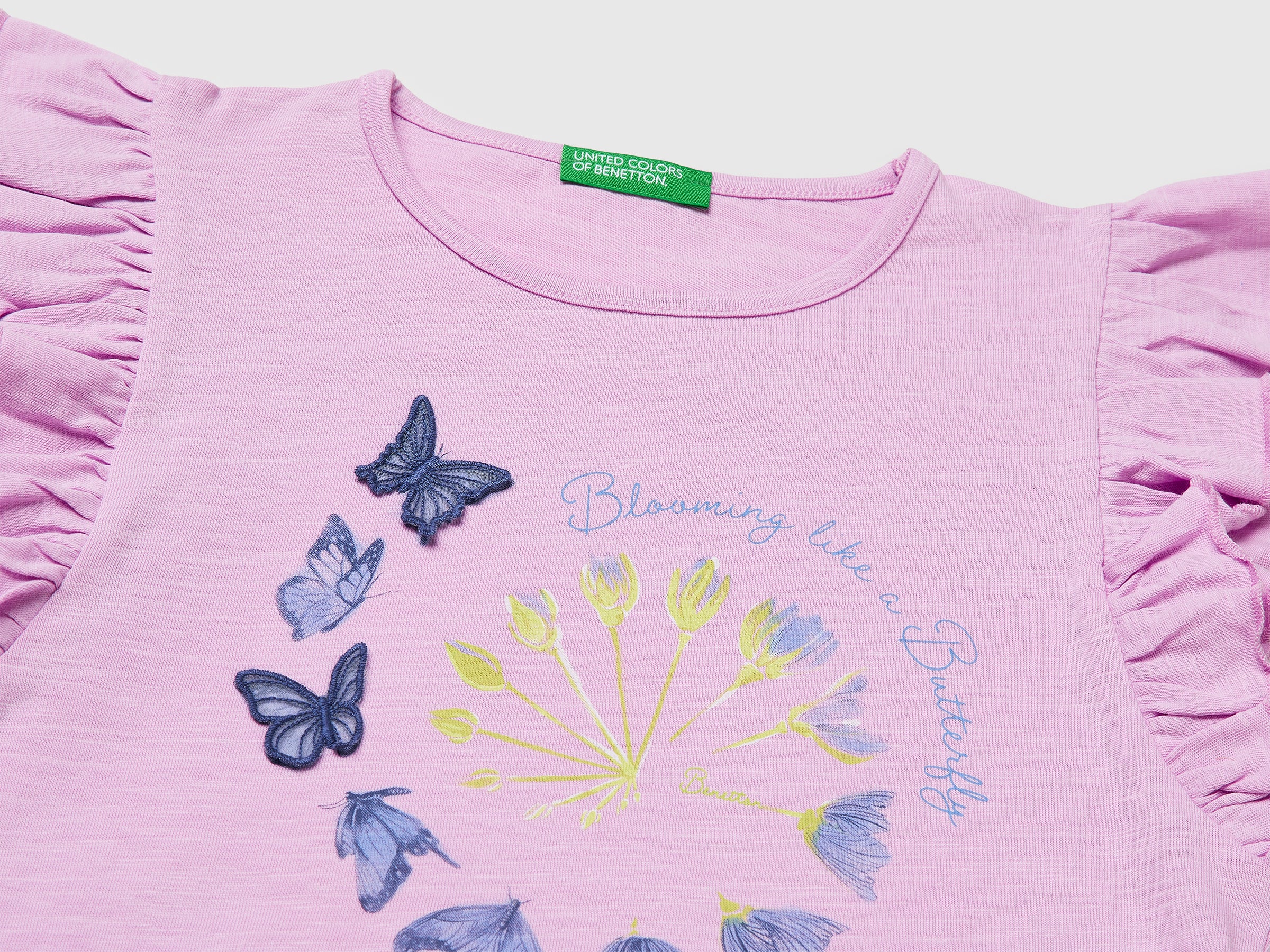 T-shirt court imprimé et brodé – Image 3