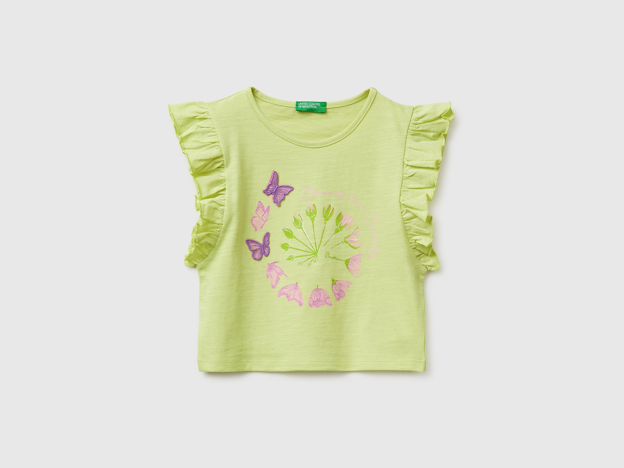 T-shirt court imprimé et brodé T-shirt court imprimé et brodé