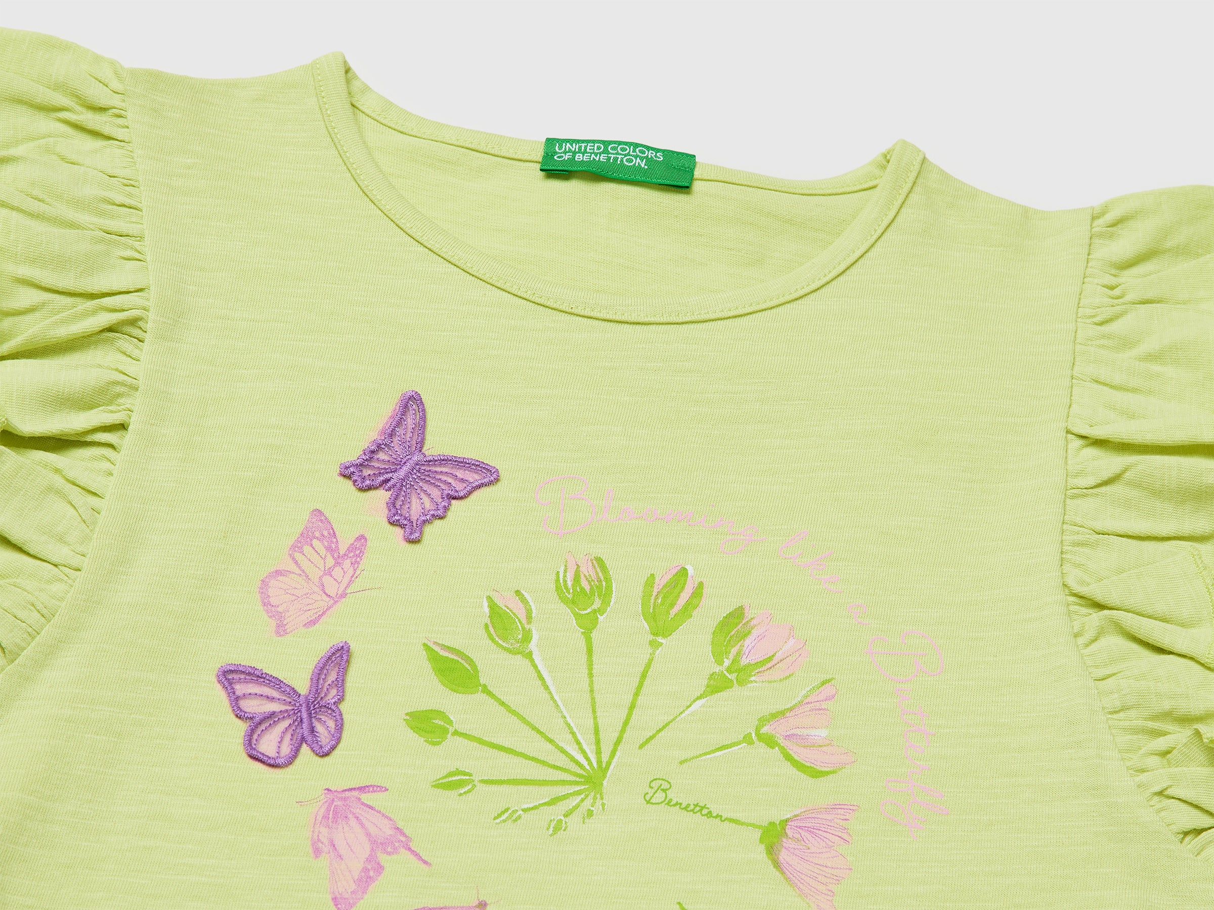 T-shirt court imprimé et brodé – Image 3