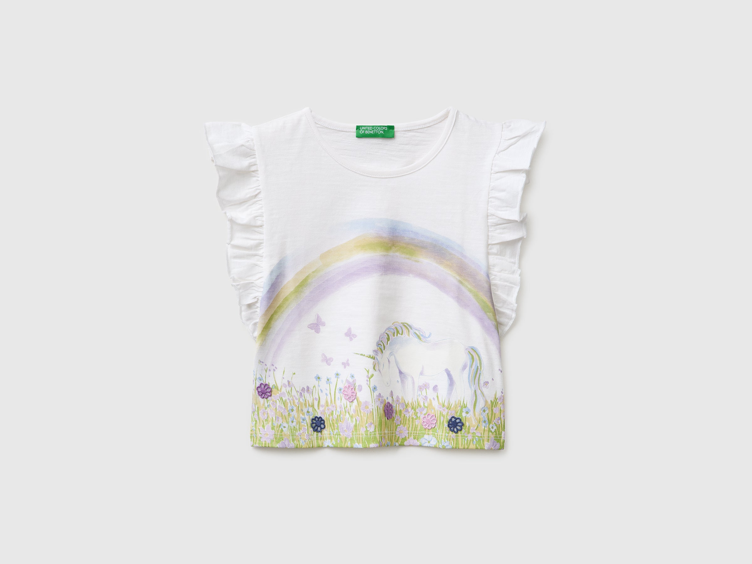 T-shirt court imprimé et brodé T-shirt court imprimé et brodé