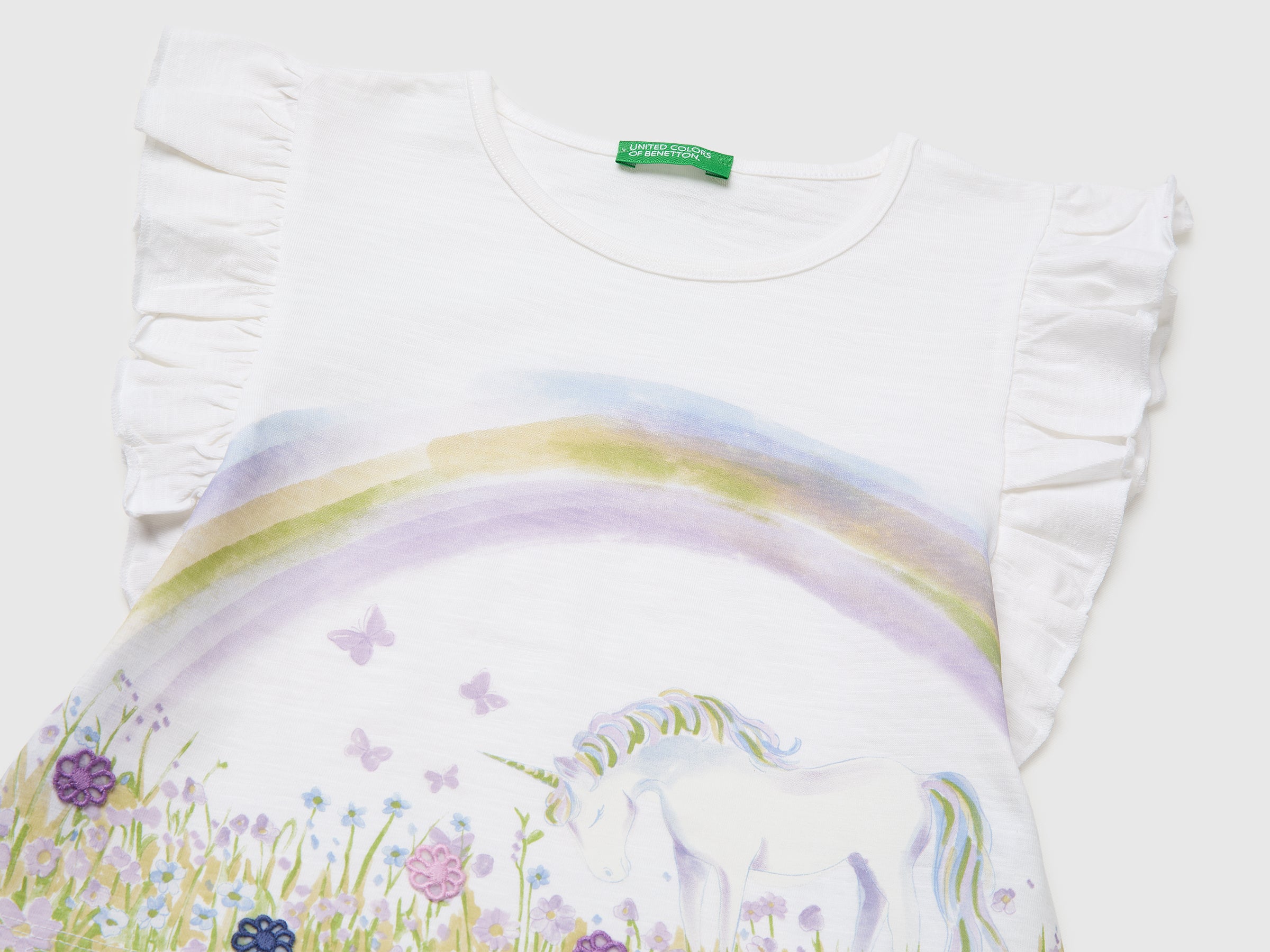 T-shirt court imprimé et brodé – Image 3