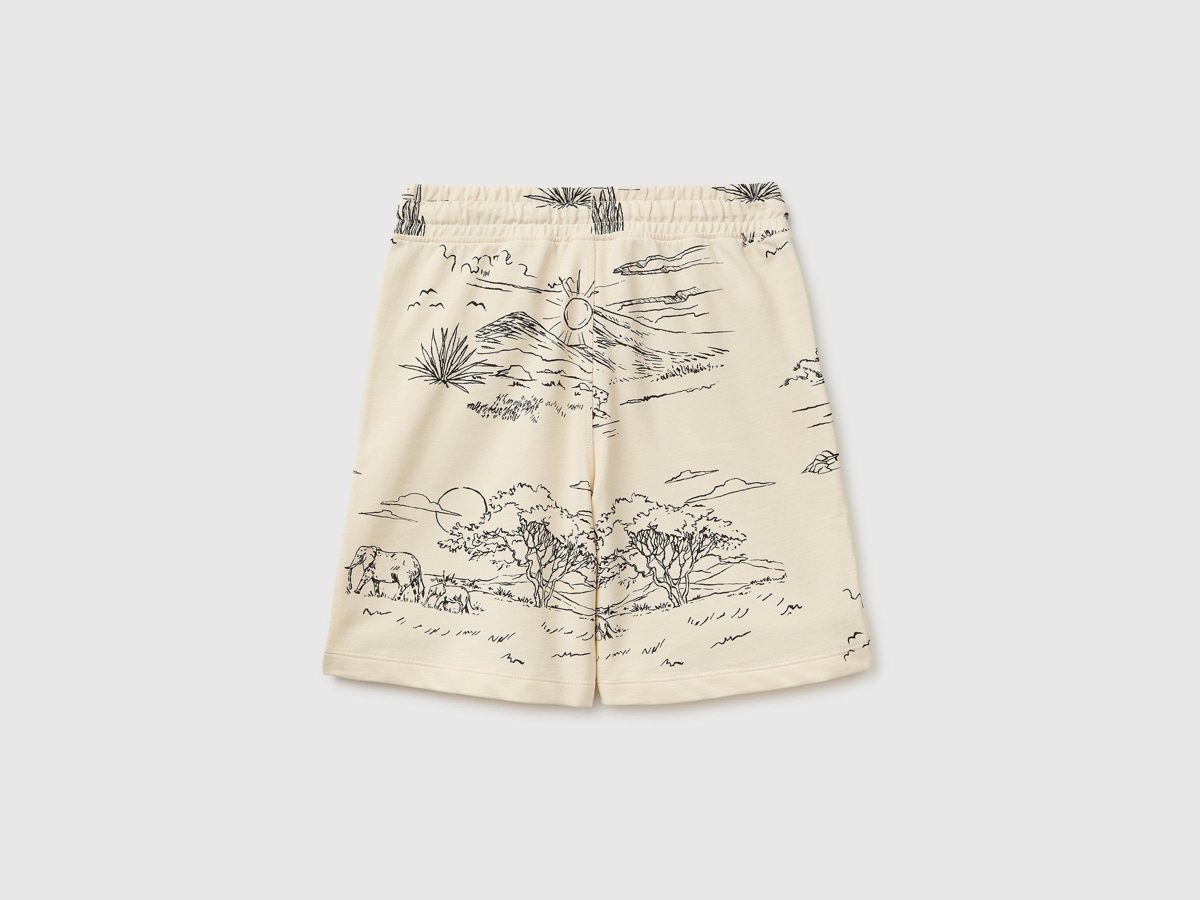 Bermuda imprimé en sweat-shirt – Image 2