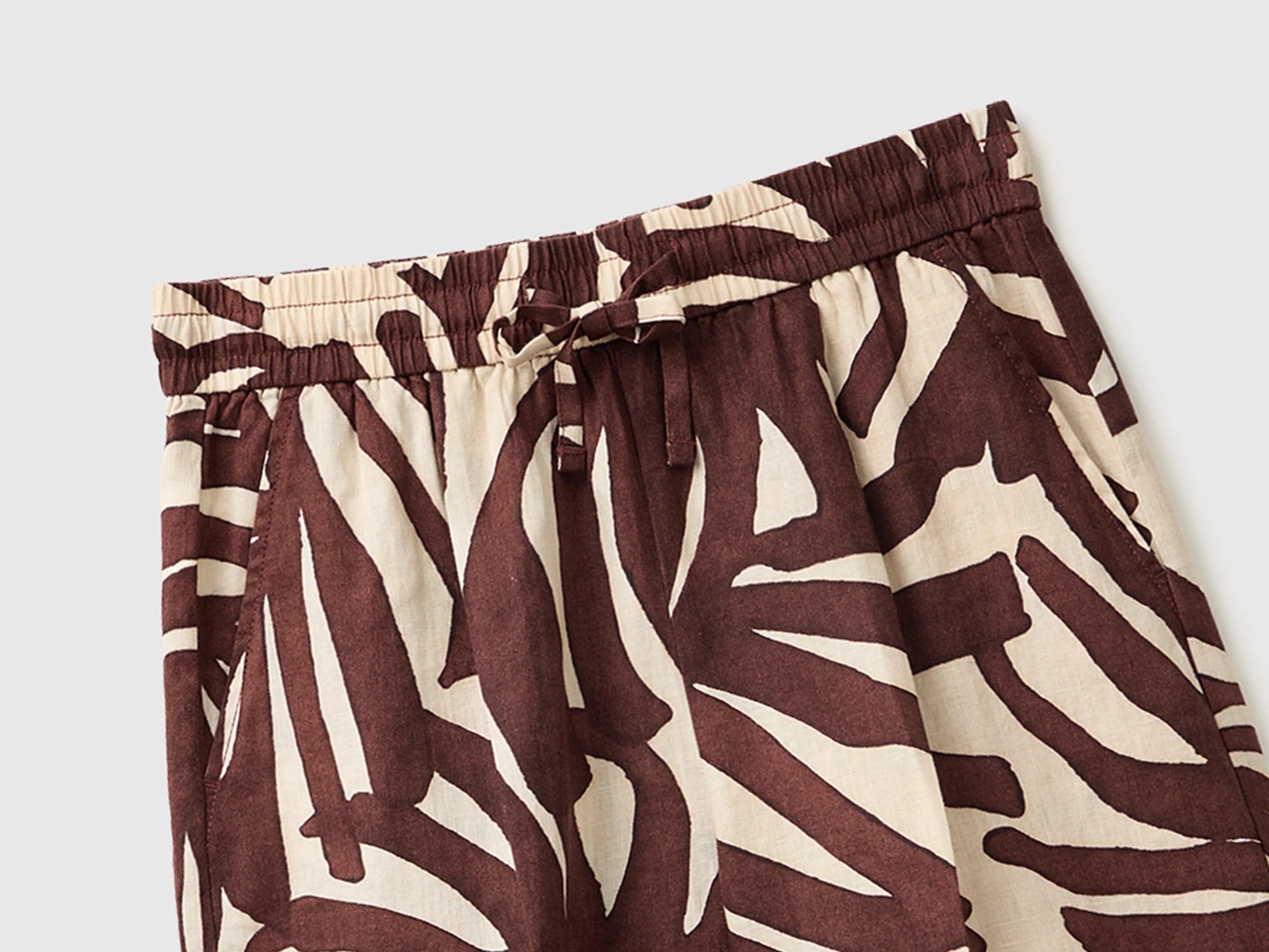 Short imprimé en pur lin Short imprimé en pur lin