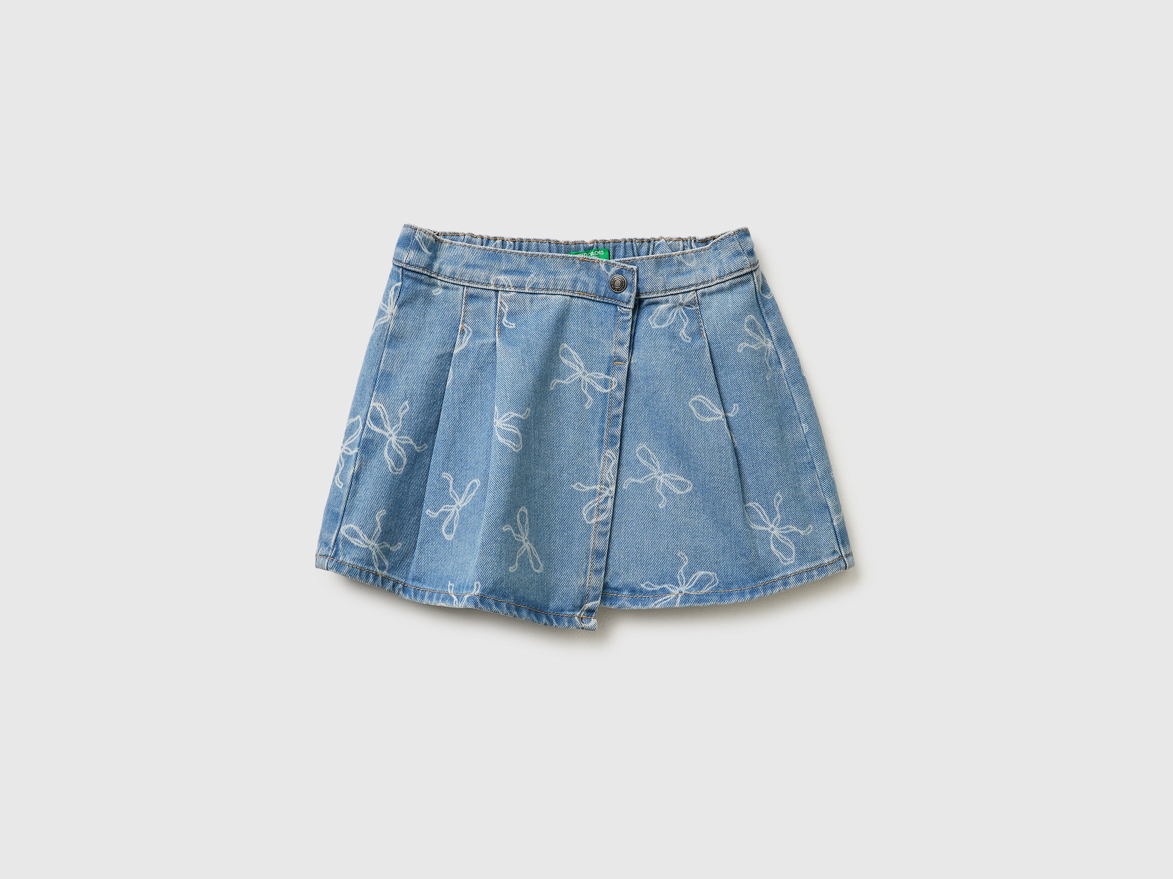 Jupe en jean imprimée nœud Jupe en jean imprimée nœud
