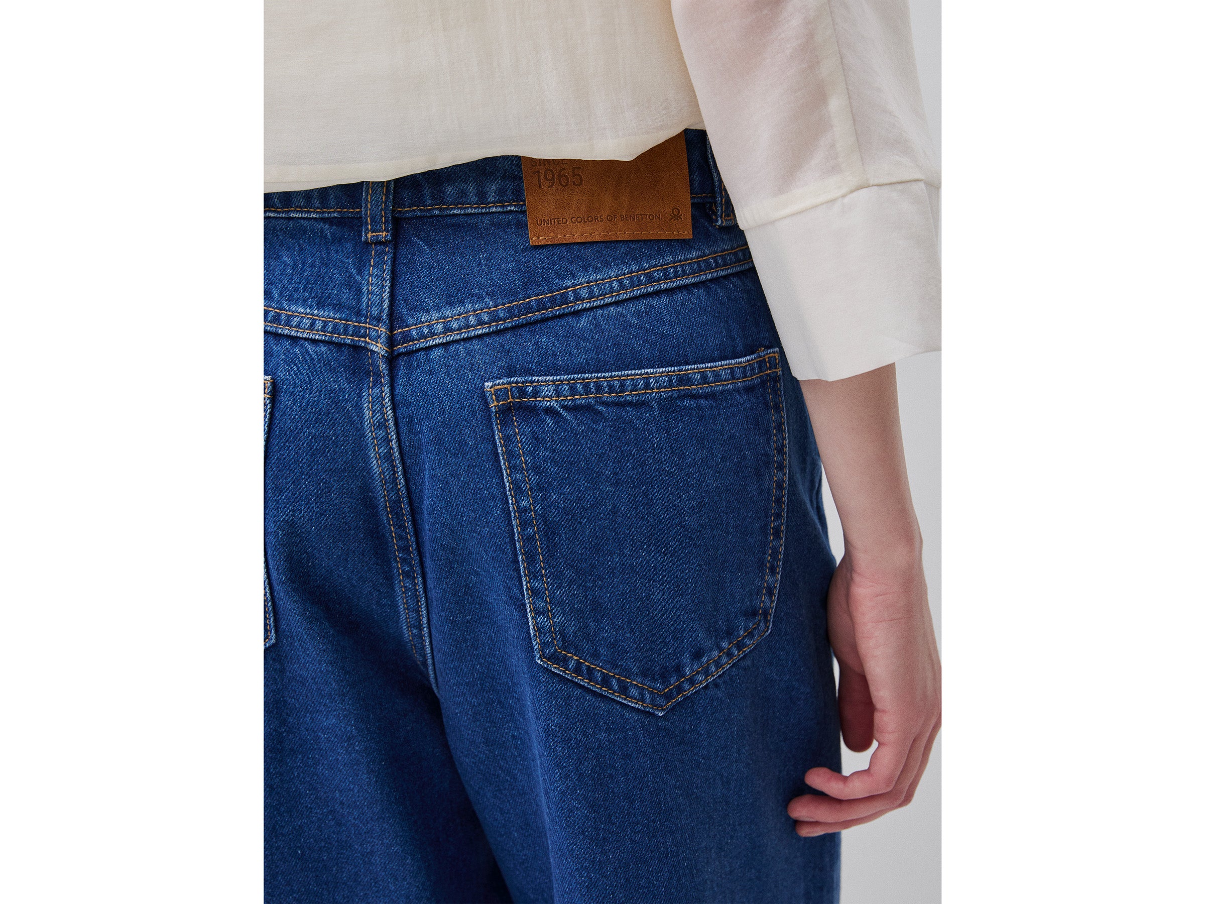 Pantalon en denim coupe large – Image 4