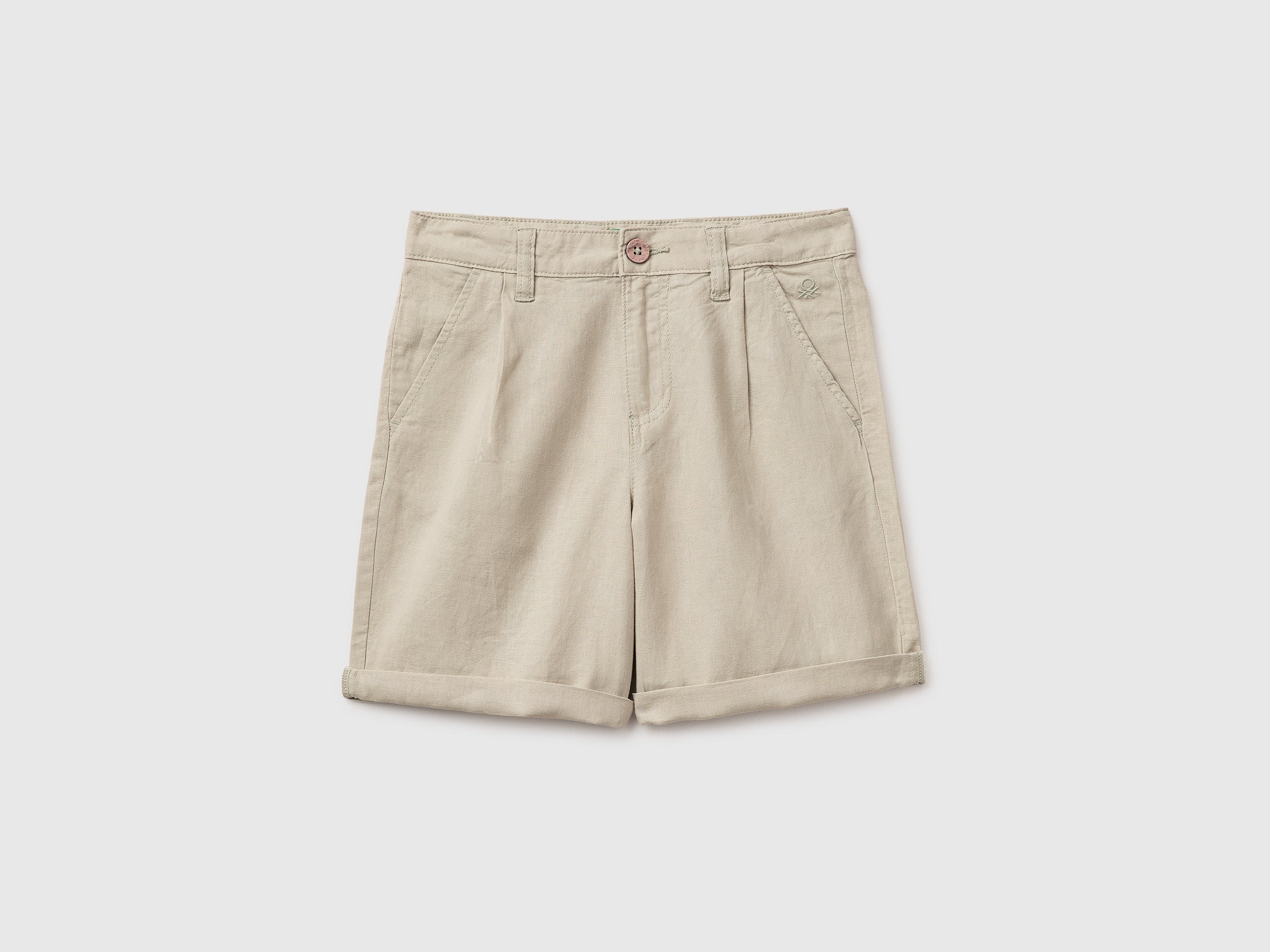 Short en lin mélangé Short en lin mélangé