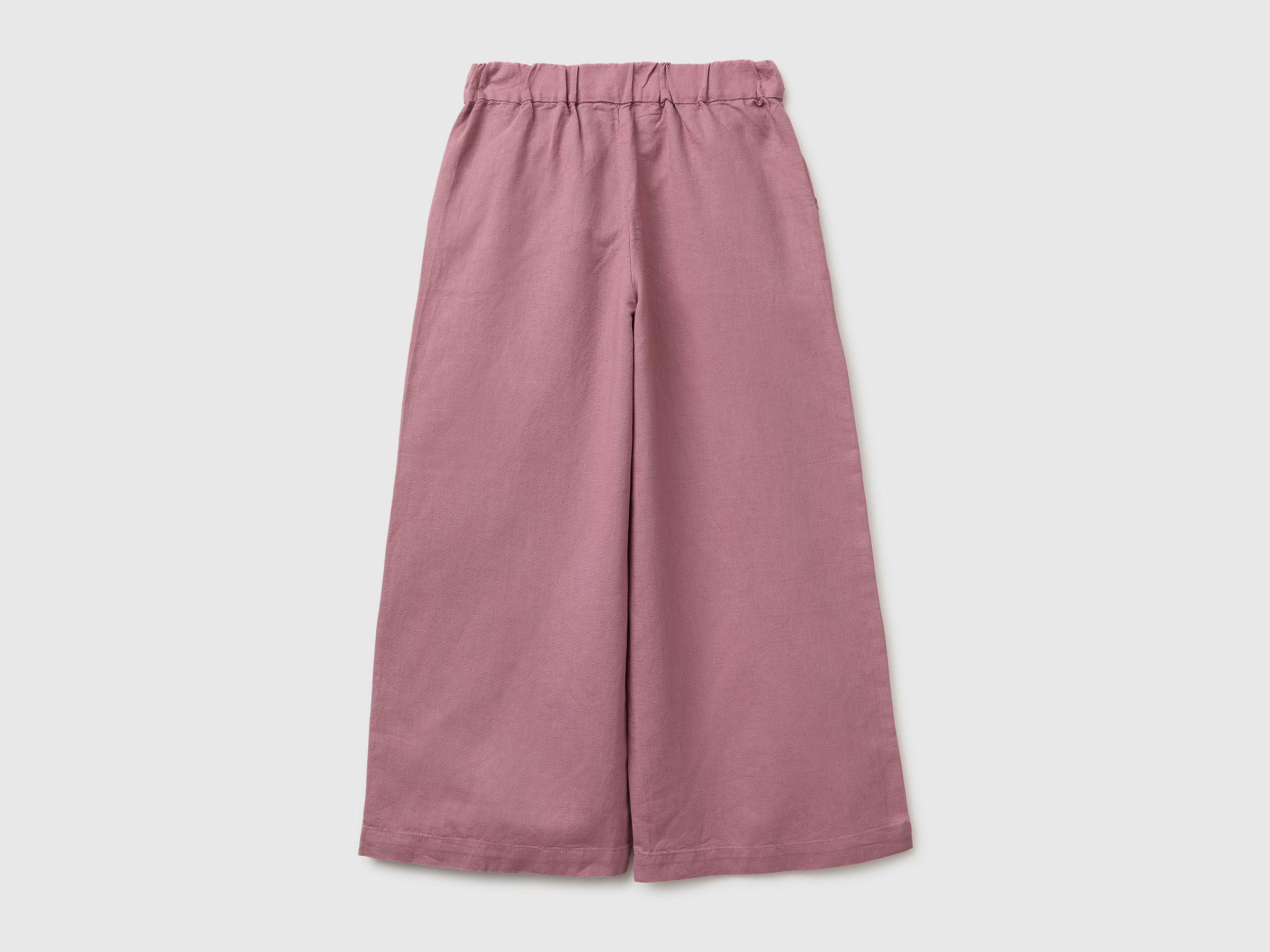 Pantalon en lin mélangé avec ceinture – Image 2