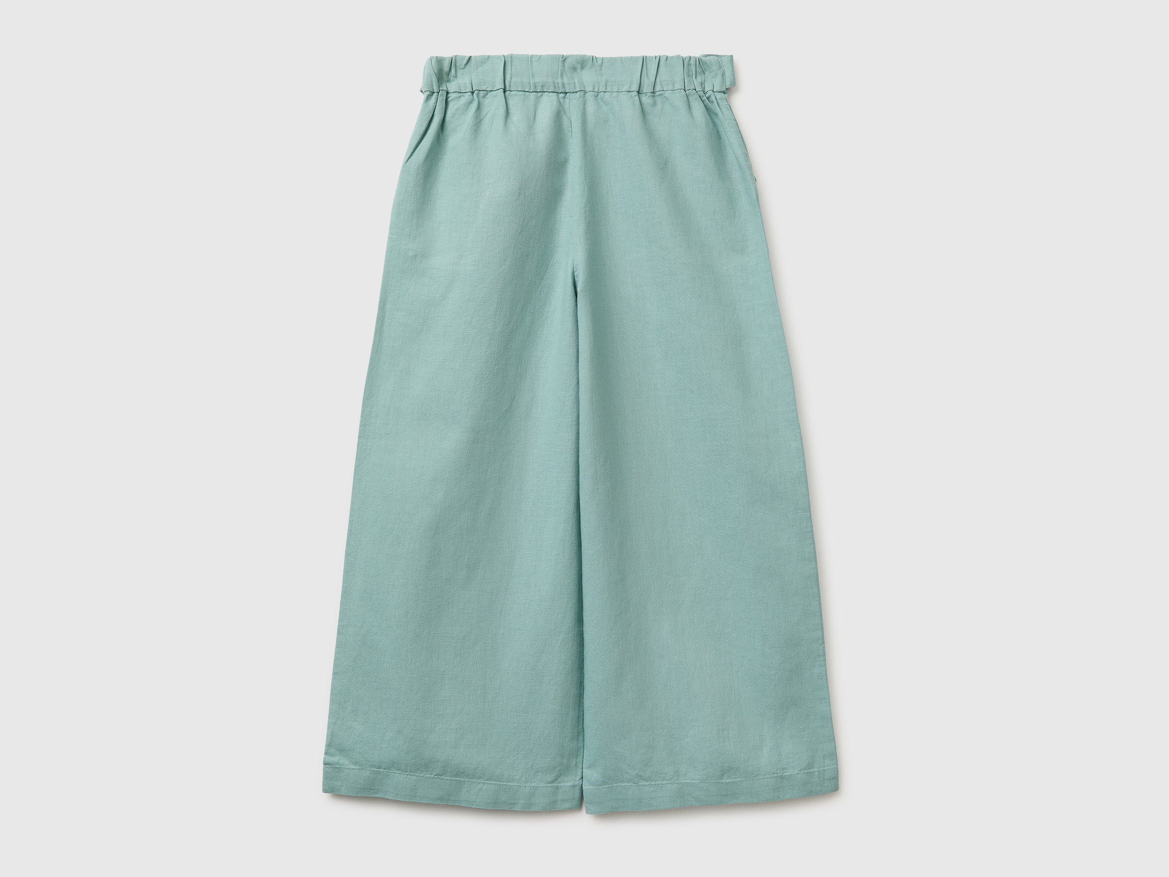 Pantalon en lin mélangé avec ceinture – Image 2