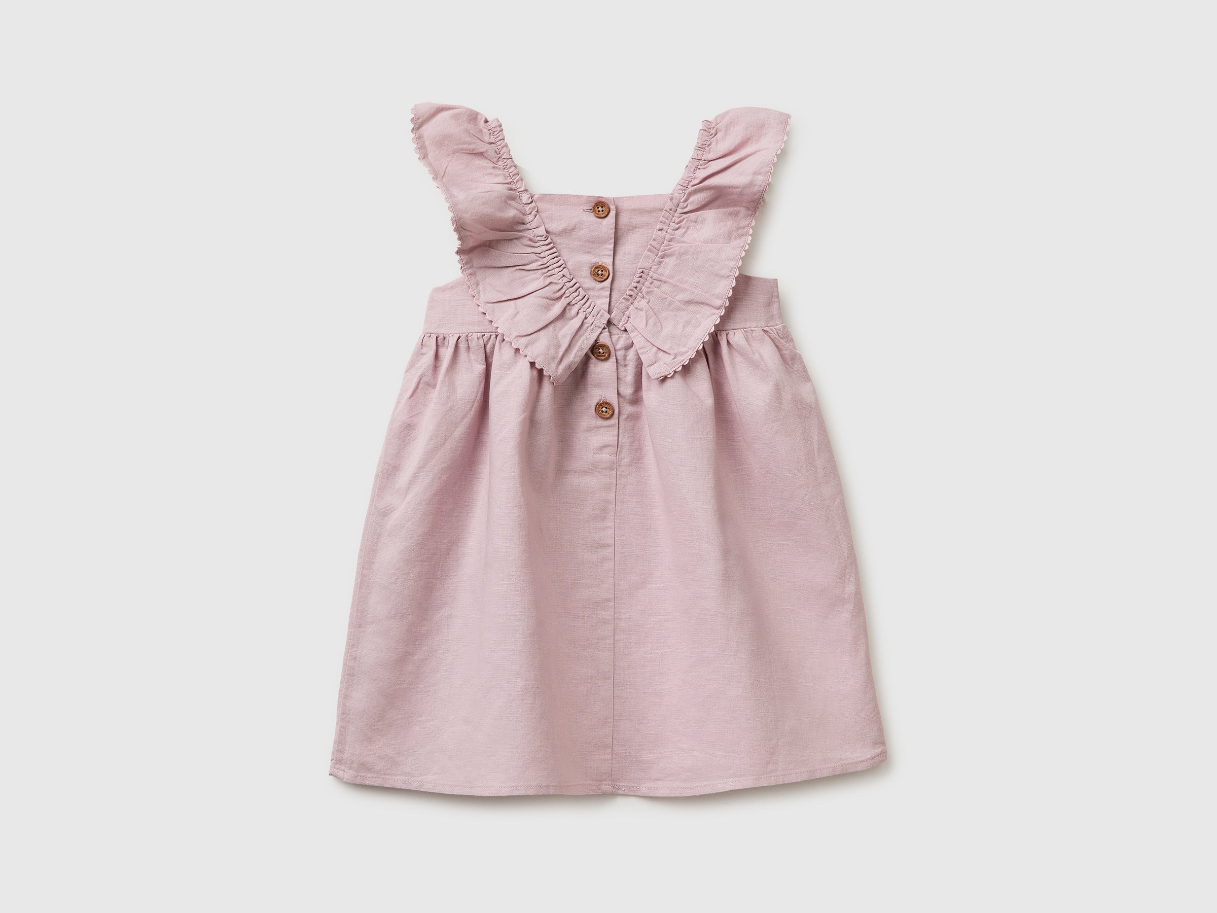 Robe en lin mélangé à volants – Image 2