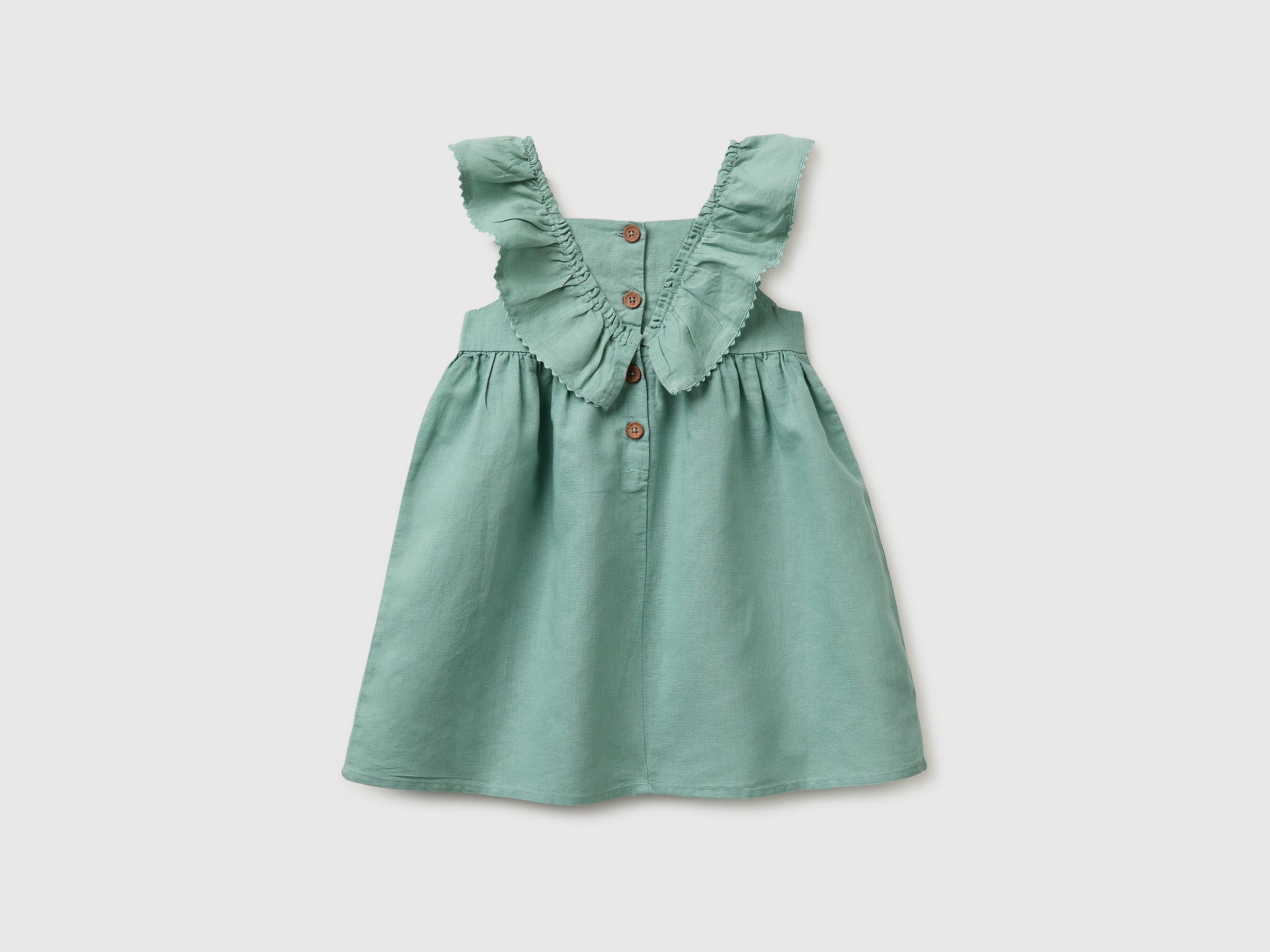 Robe en lin mélangé à volants – Image 2