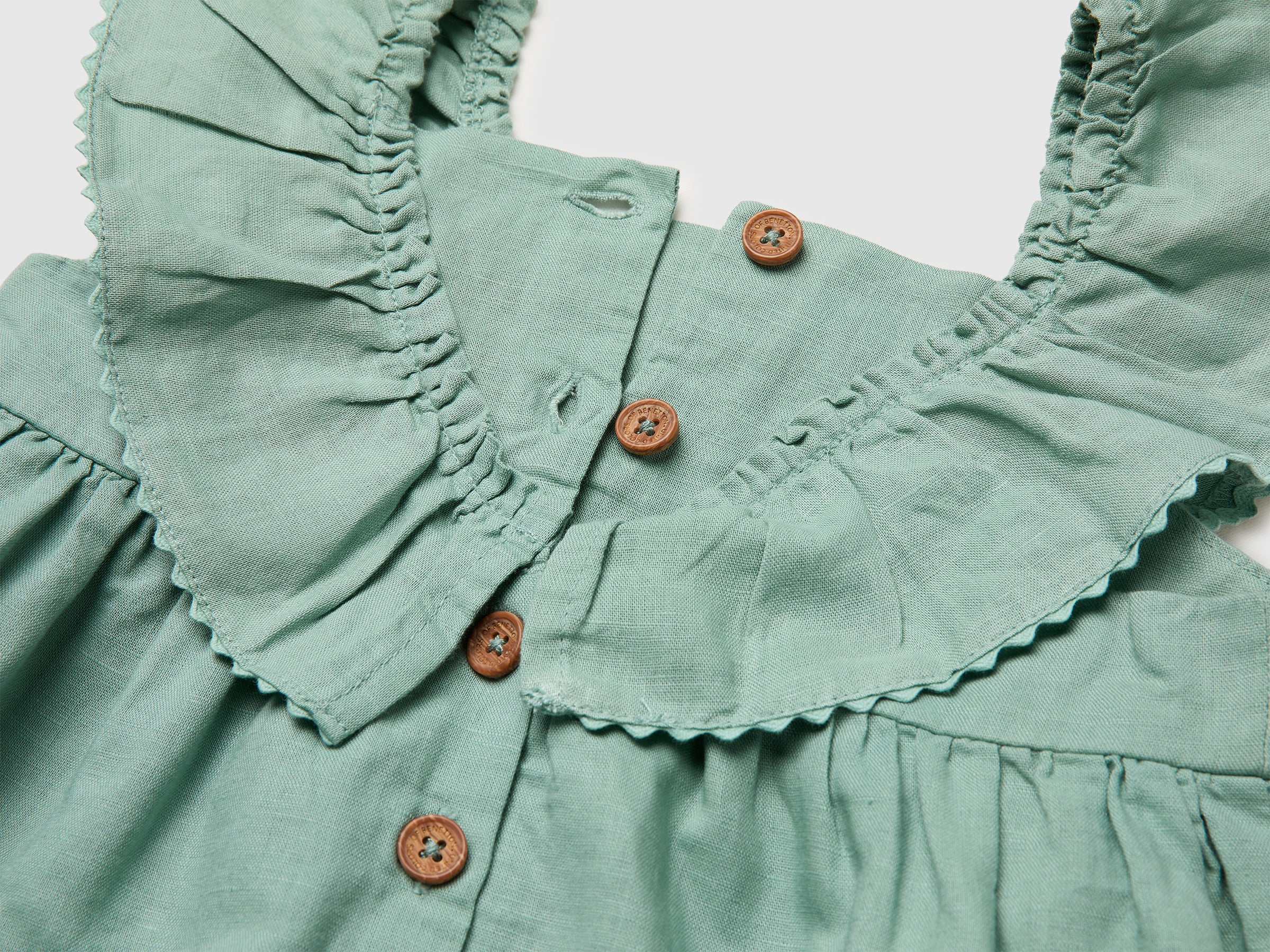 Robe en lin mélangé à volants – Image 3