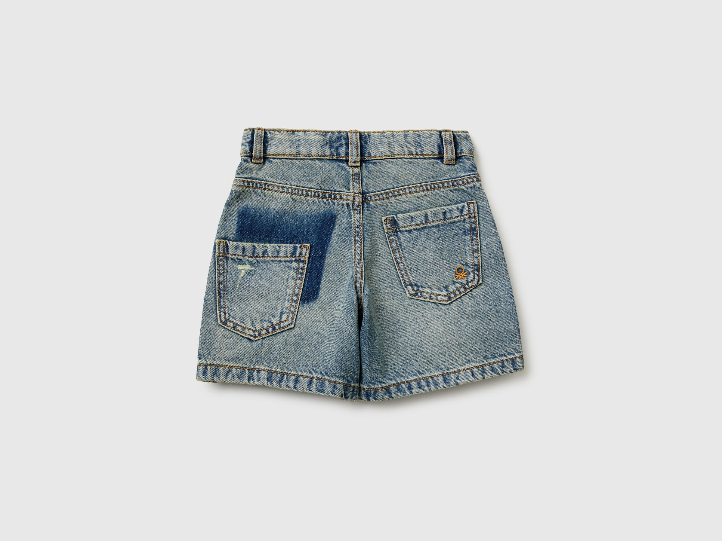 Bermuda en denim effet usé – Image 2