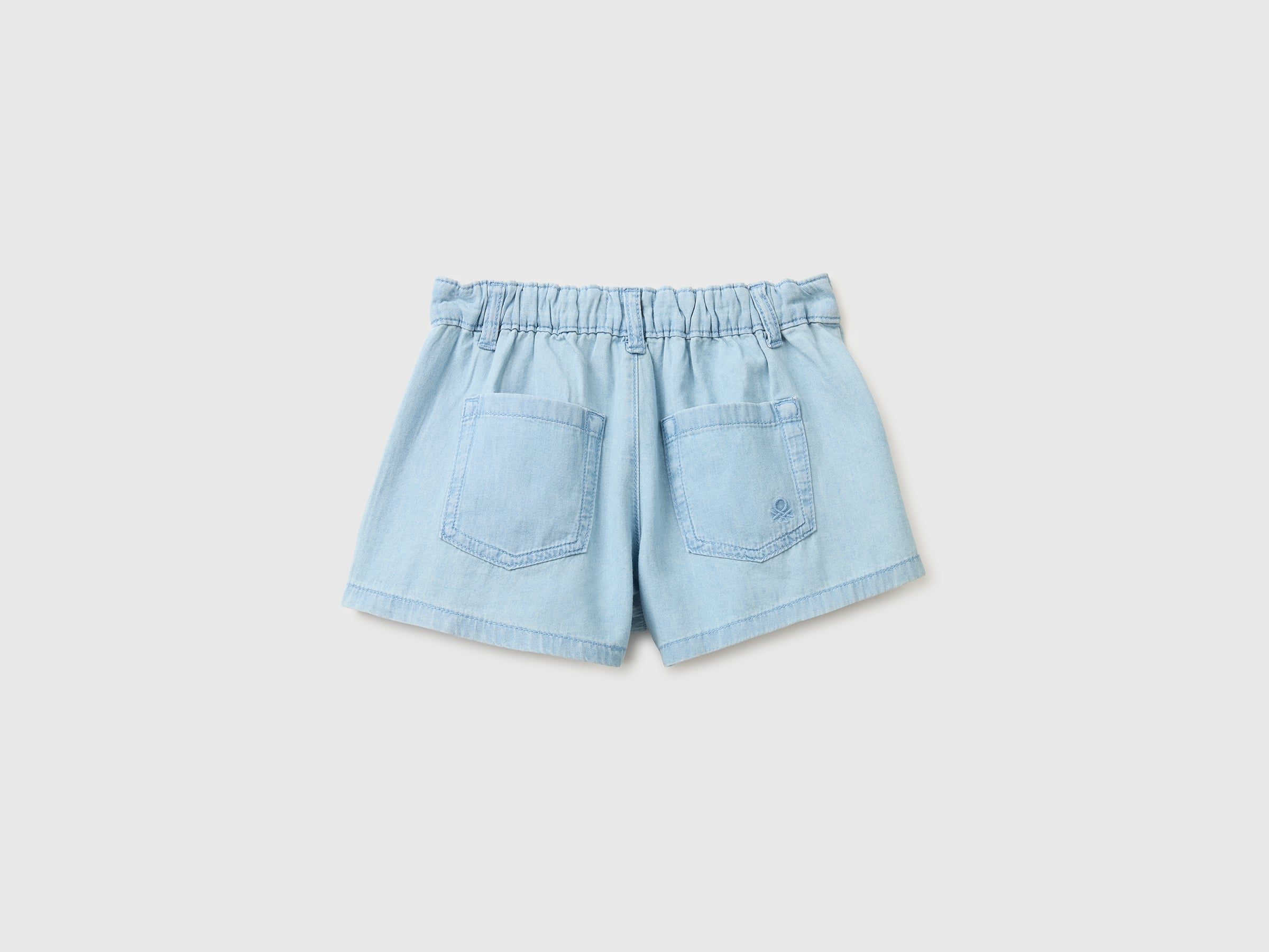 Short en chambray à plis – Image 2