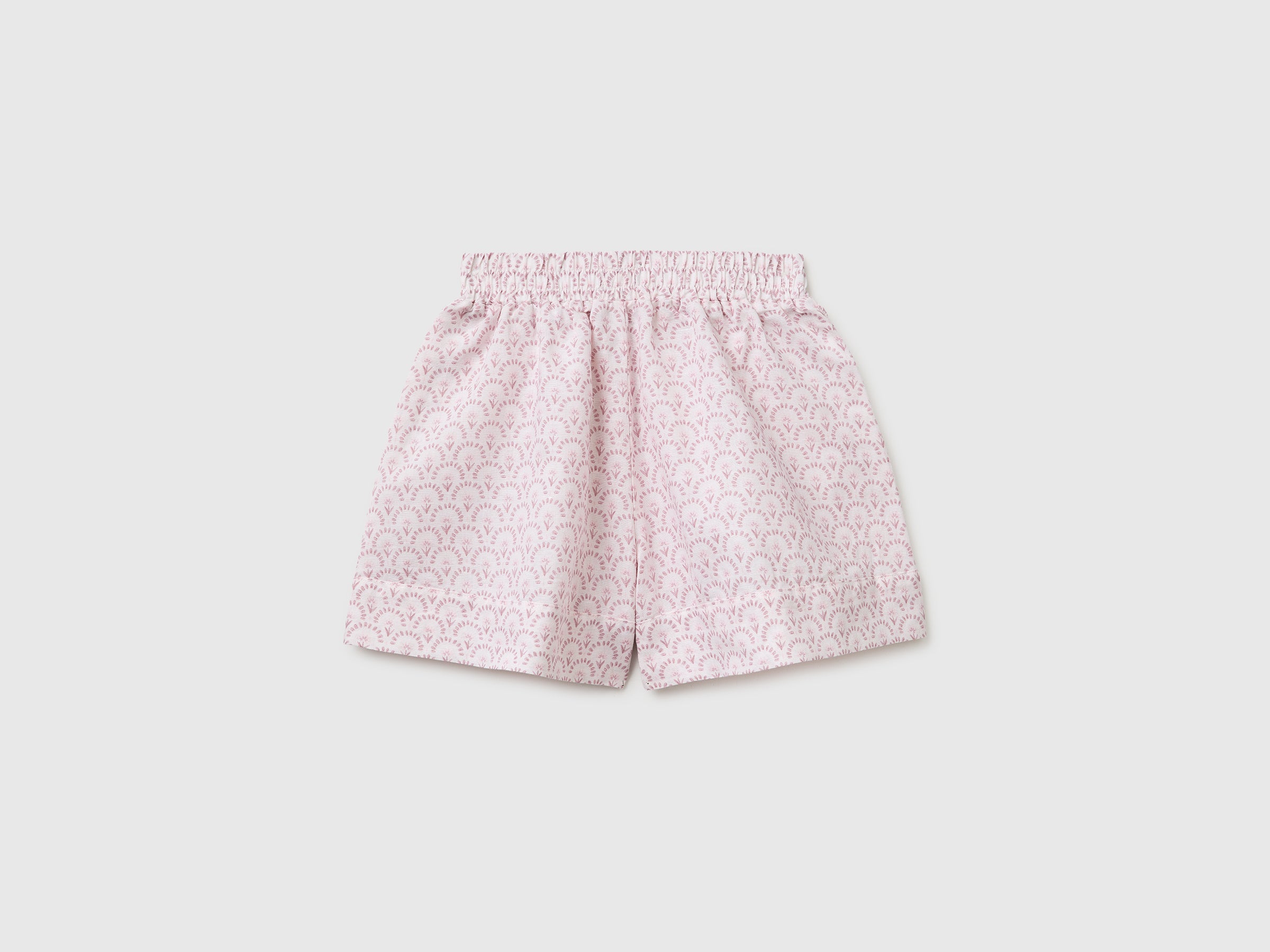 Short en lin mélangé à fleurs – Image 2
