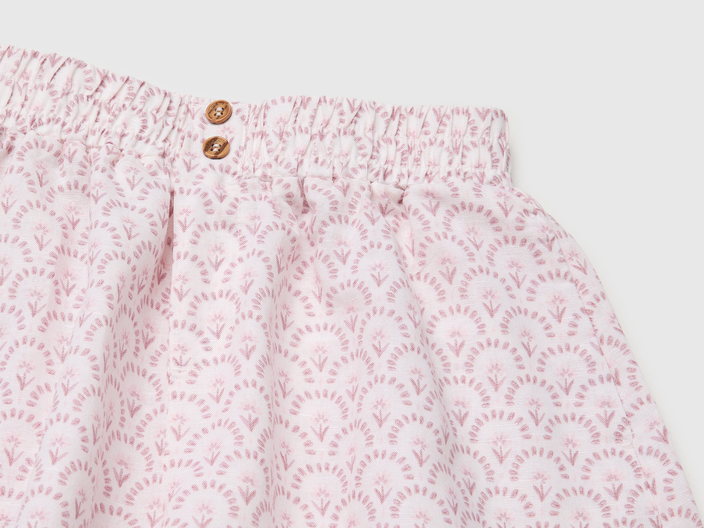 Short en lin mélangé à fleurs – Image 3