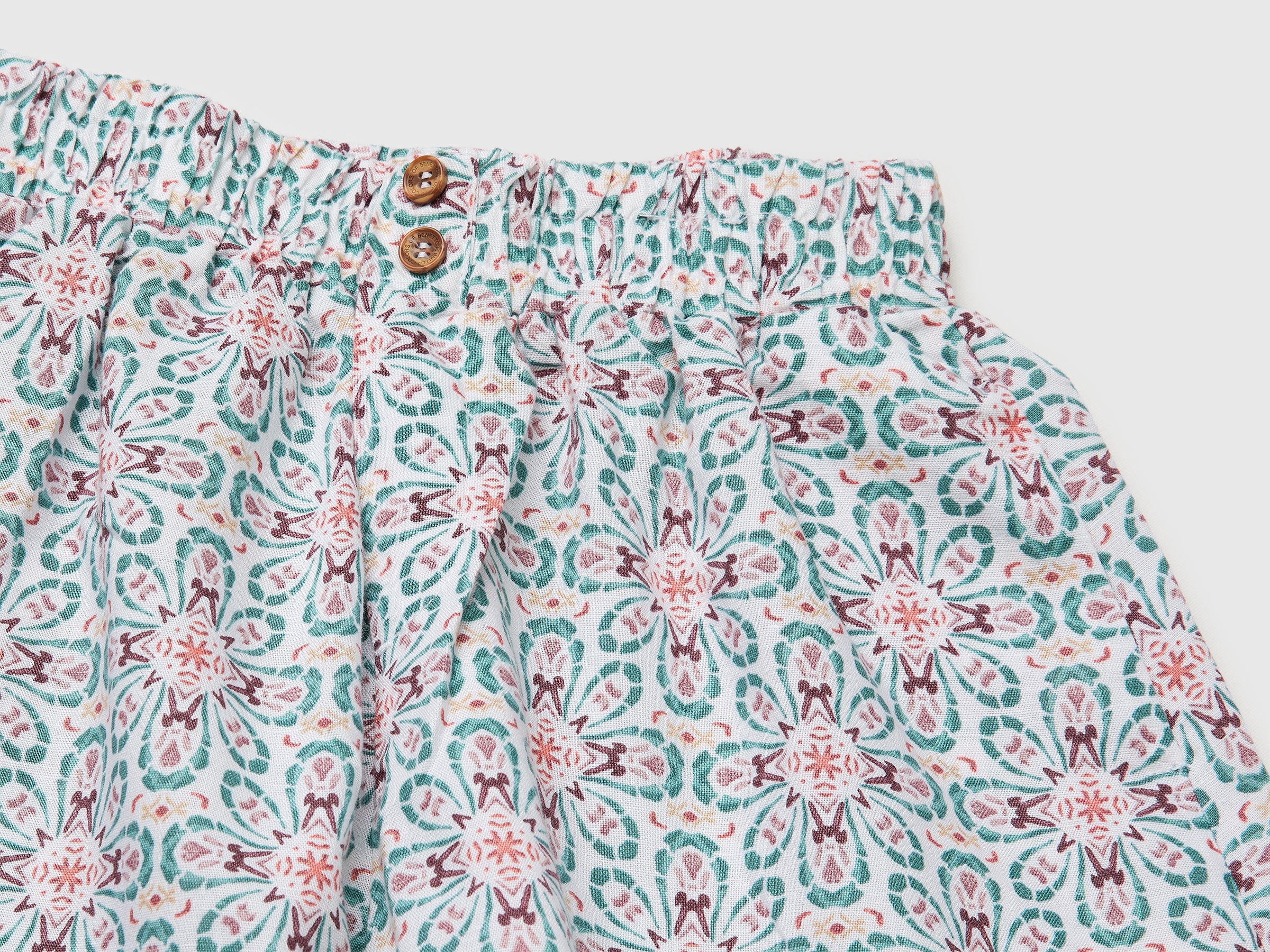 Short en lin mélangé à fleurs – Image 3