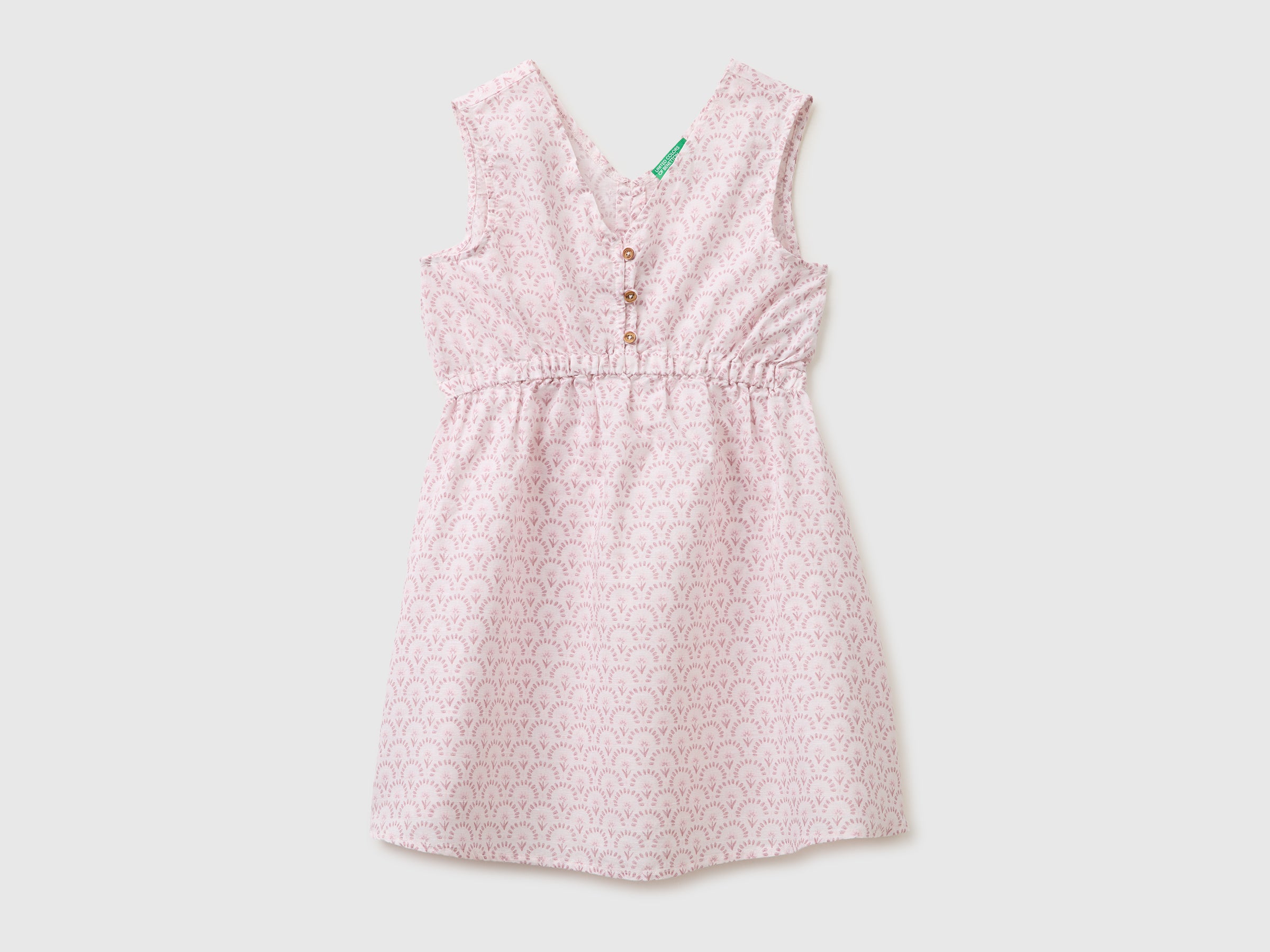Robe fleurie en lin mélangé Robe fleurie en lin mélangé