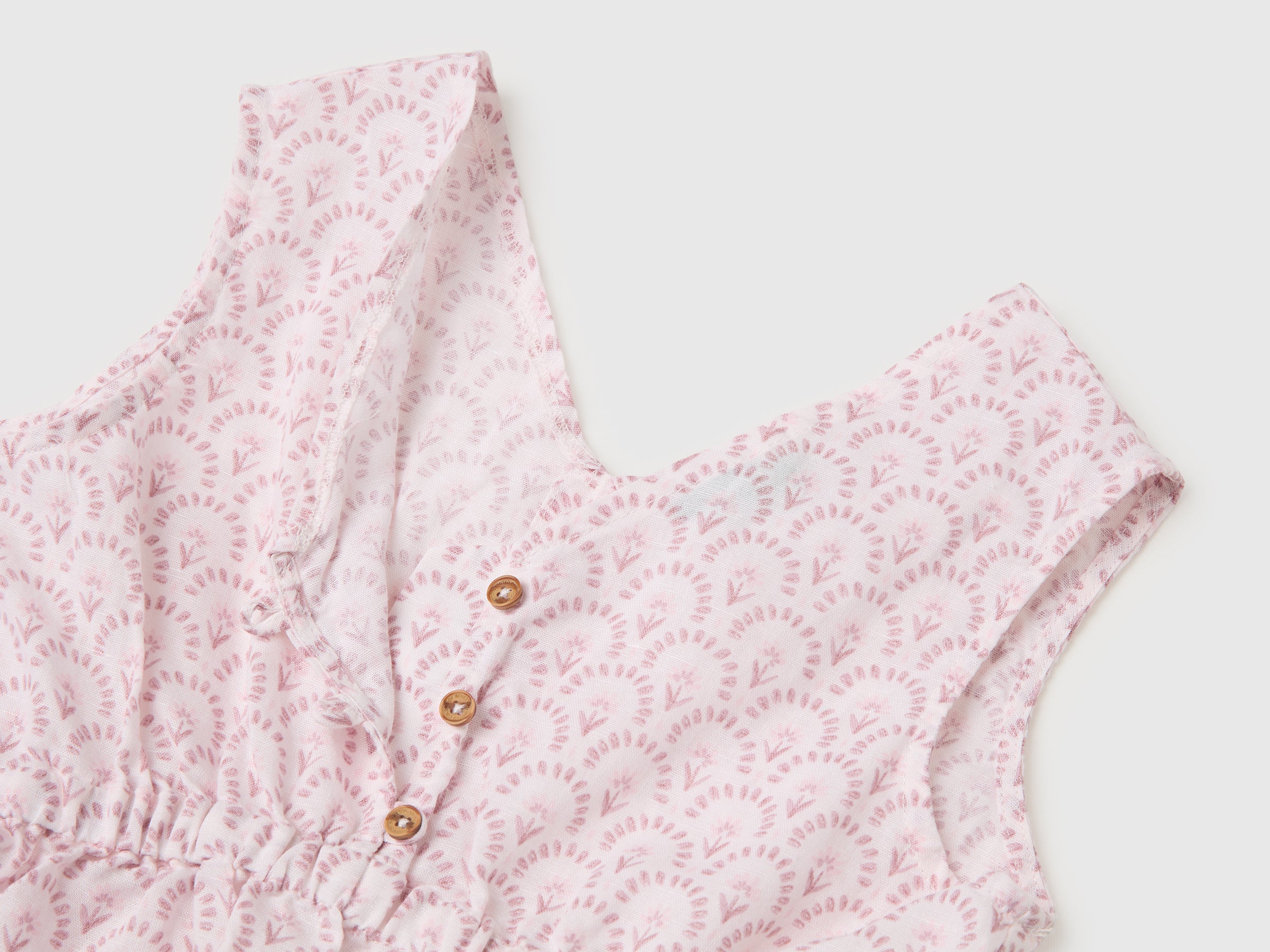 Robe fleurie en lin mélangé – Image 3