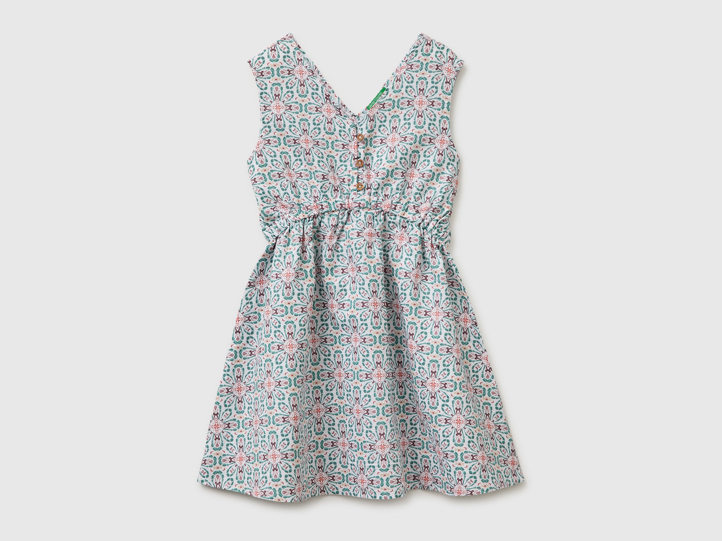 Robe fleurie en lin mélangé Robe fleurie en lin mélangé