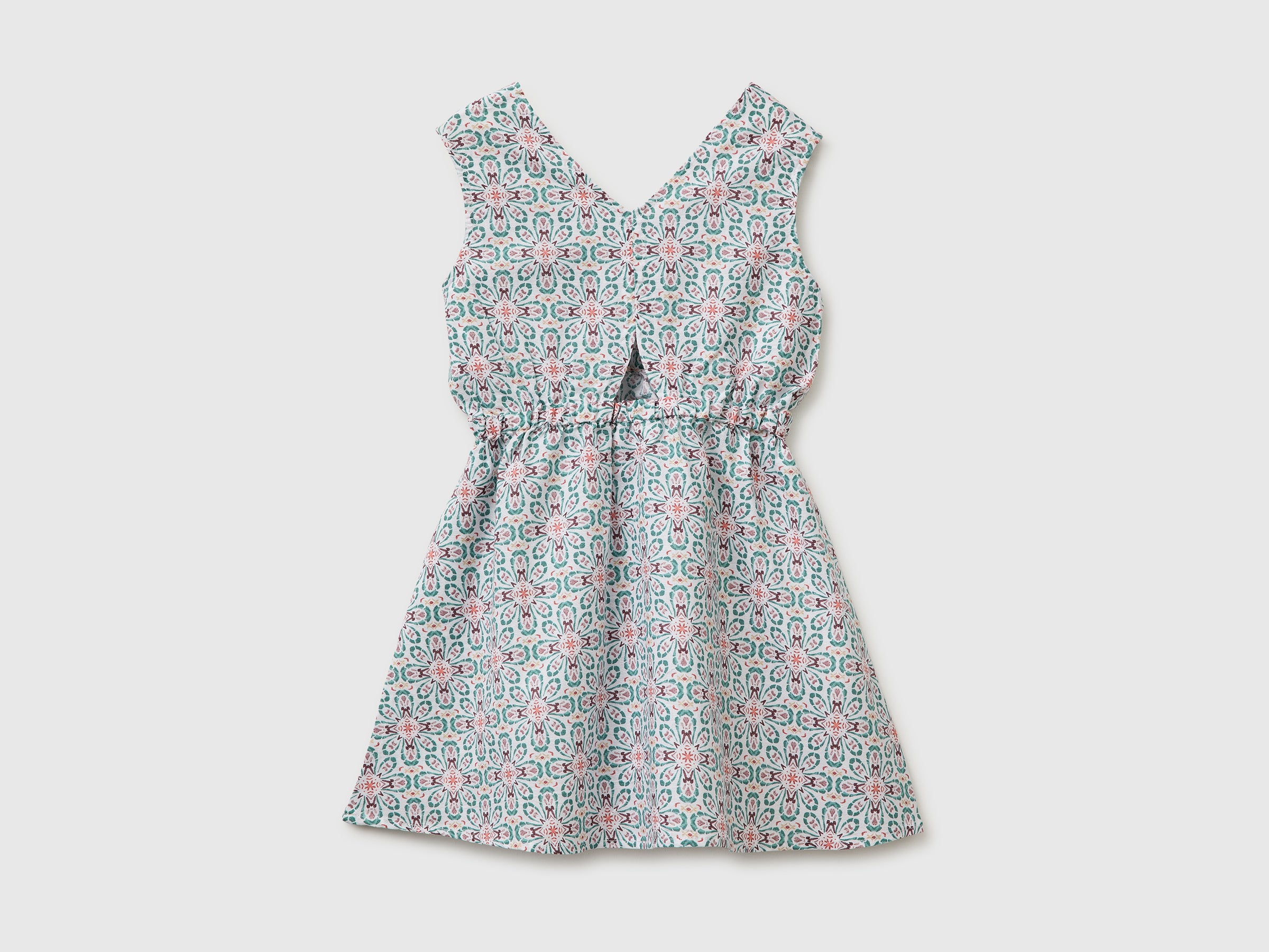 Robe fleurie en lin mélangé – Image 2