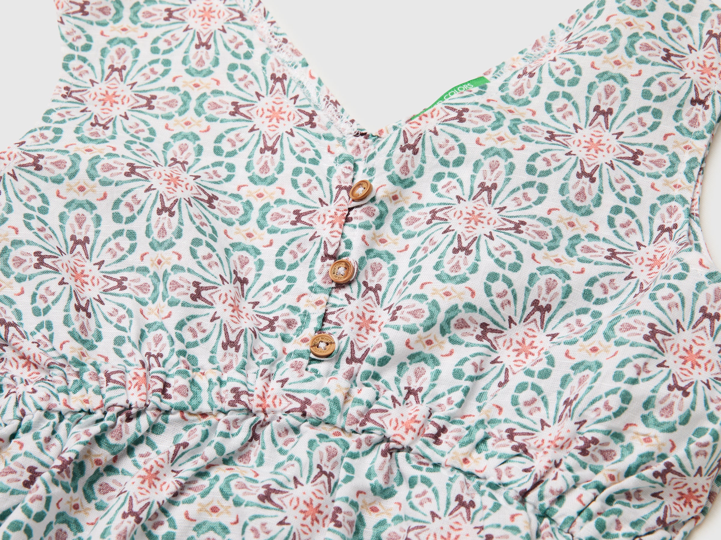 Robe fleurie en lin mélangé – Image 3