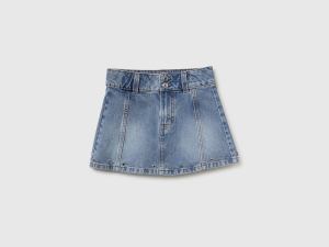Jupe en jean à œillets Jupe en jean à œillets