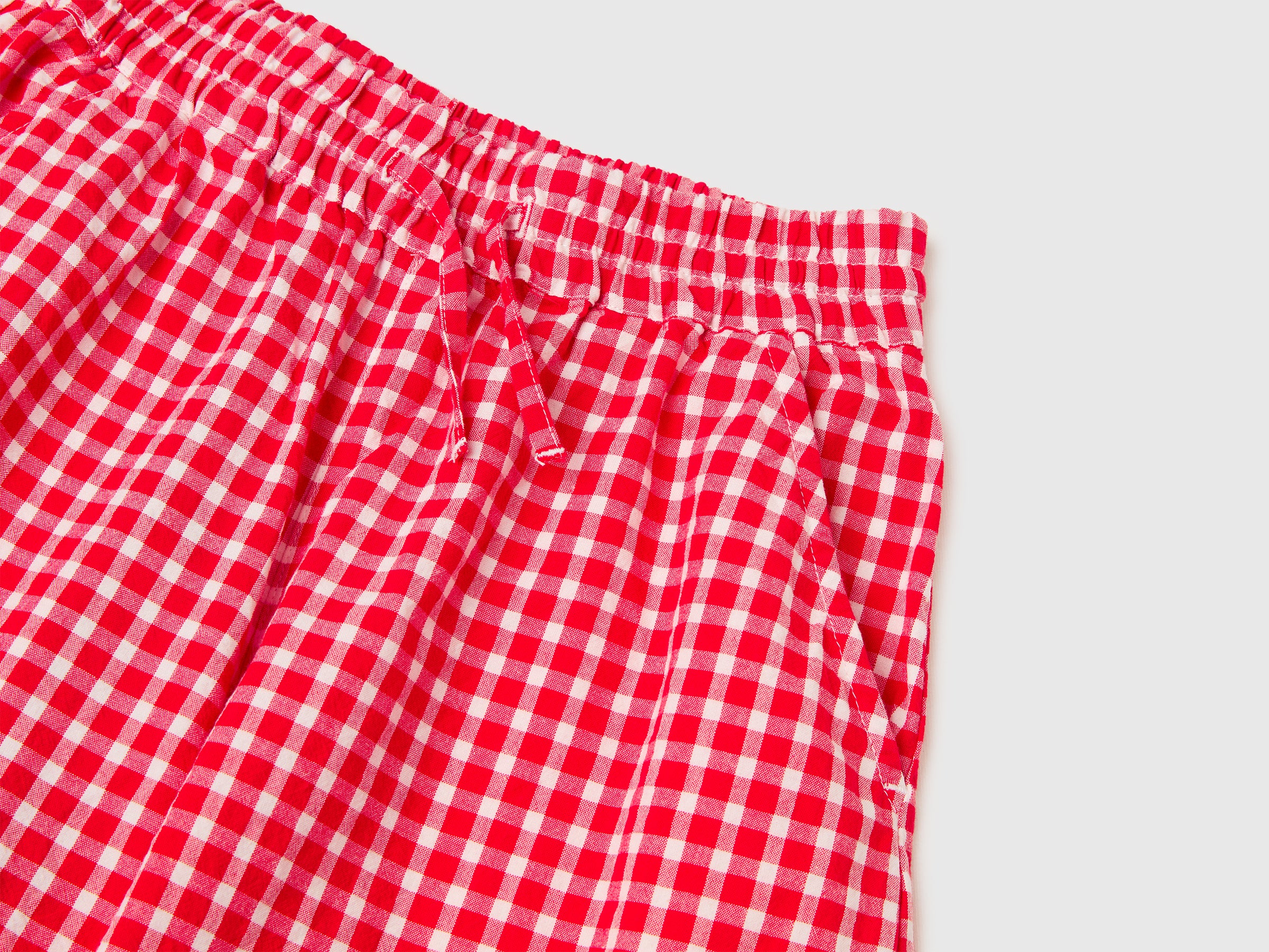 Pantalon vichy à coupe large – Image 3