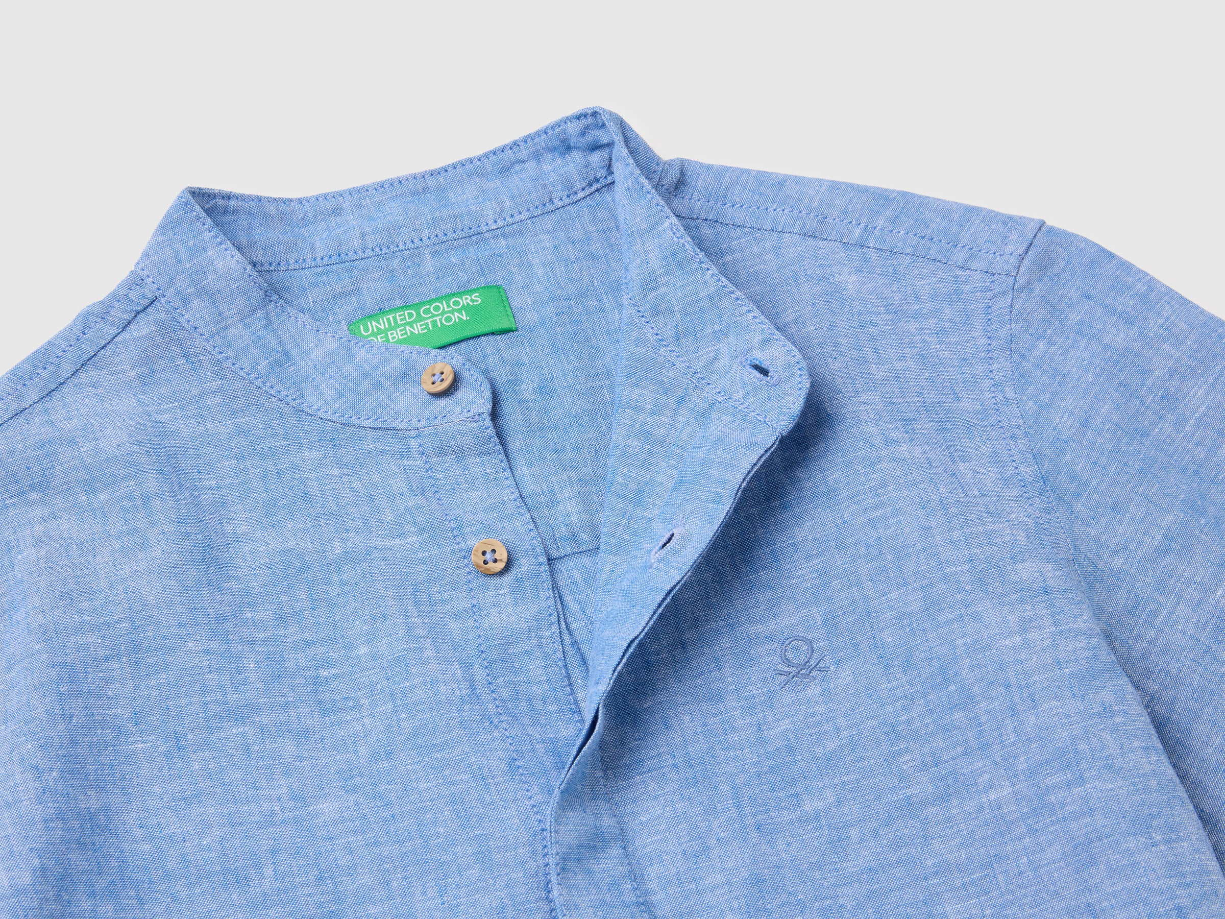 Chemise à manches courtes en lin mélangé – Image 3