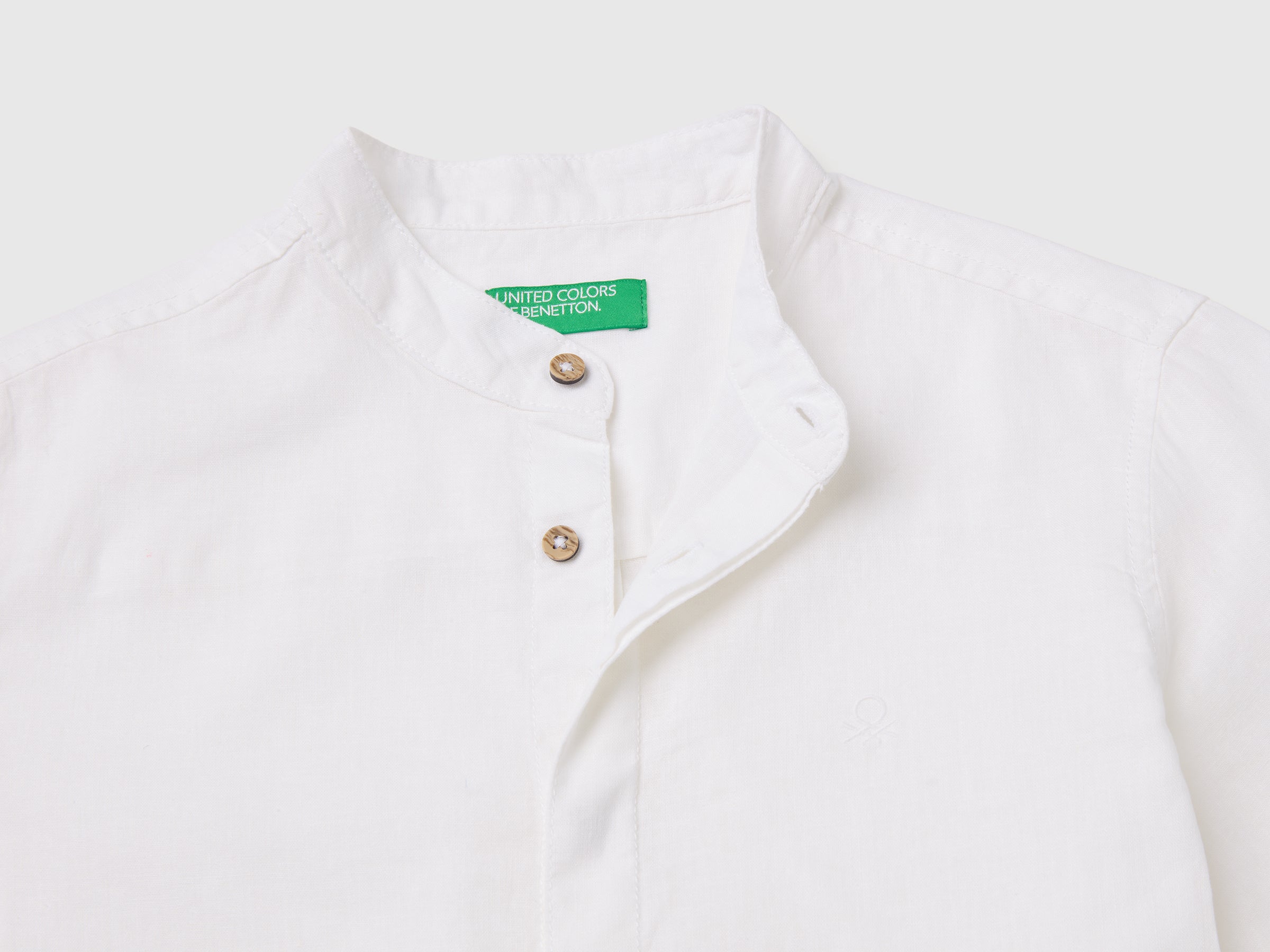 Chemise à manches courtes en lin mélangé – Image 3