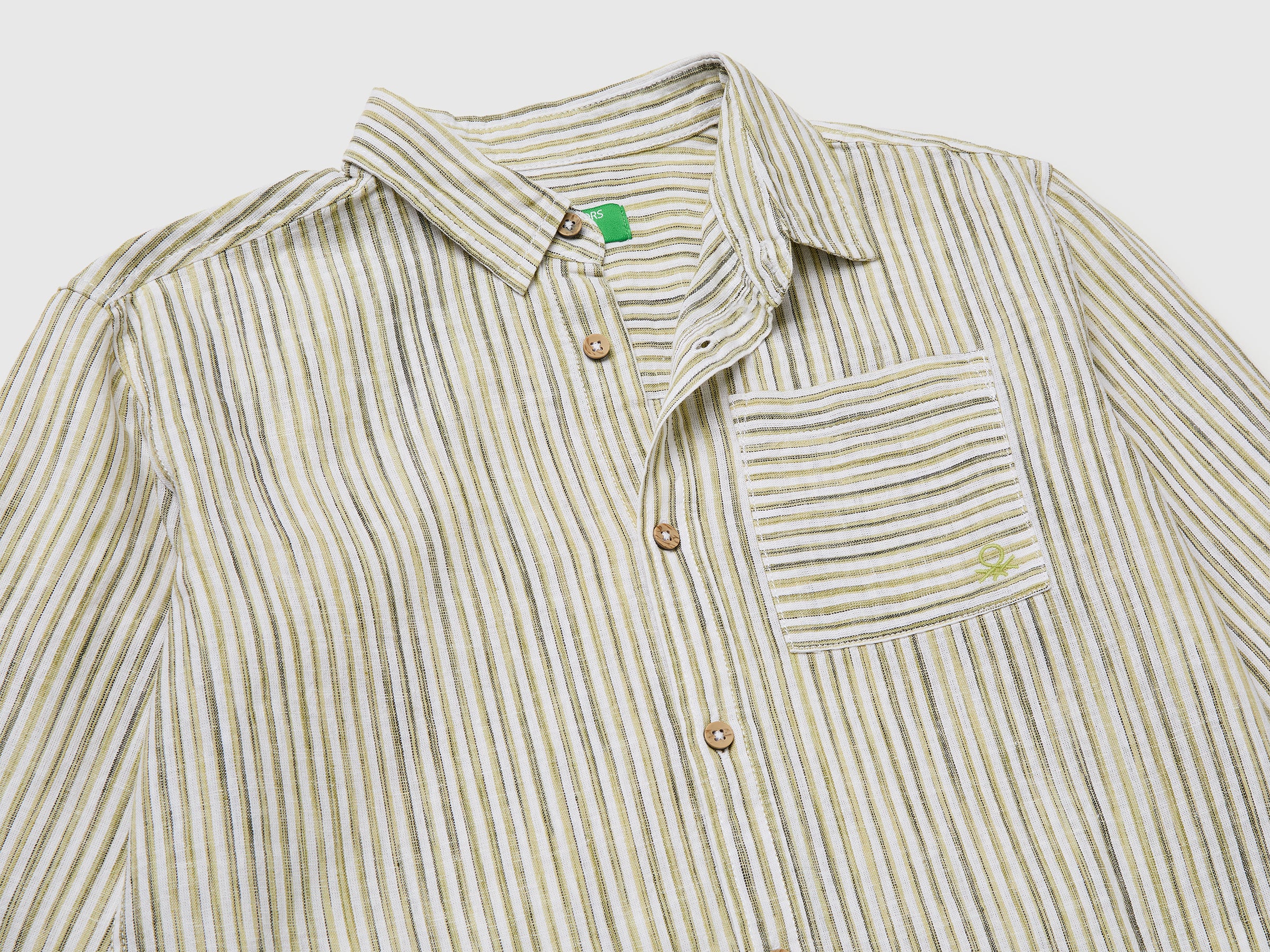 Chemise rayée en lin mélangé – Image 3