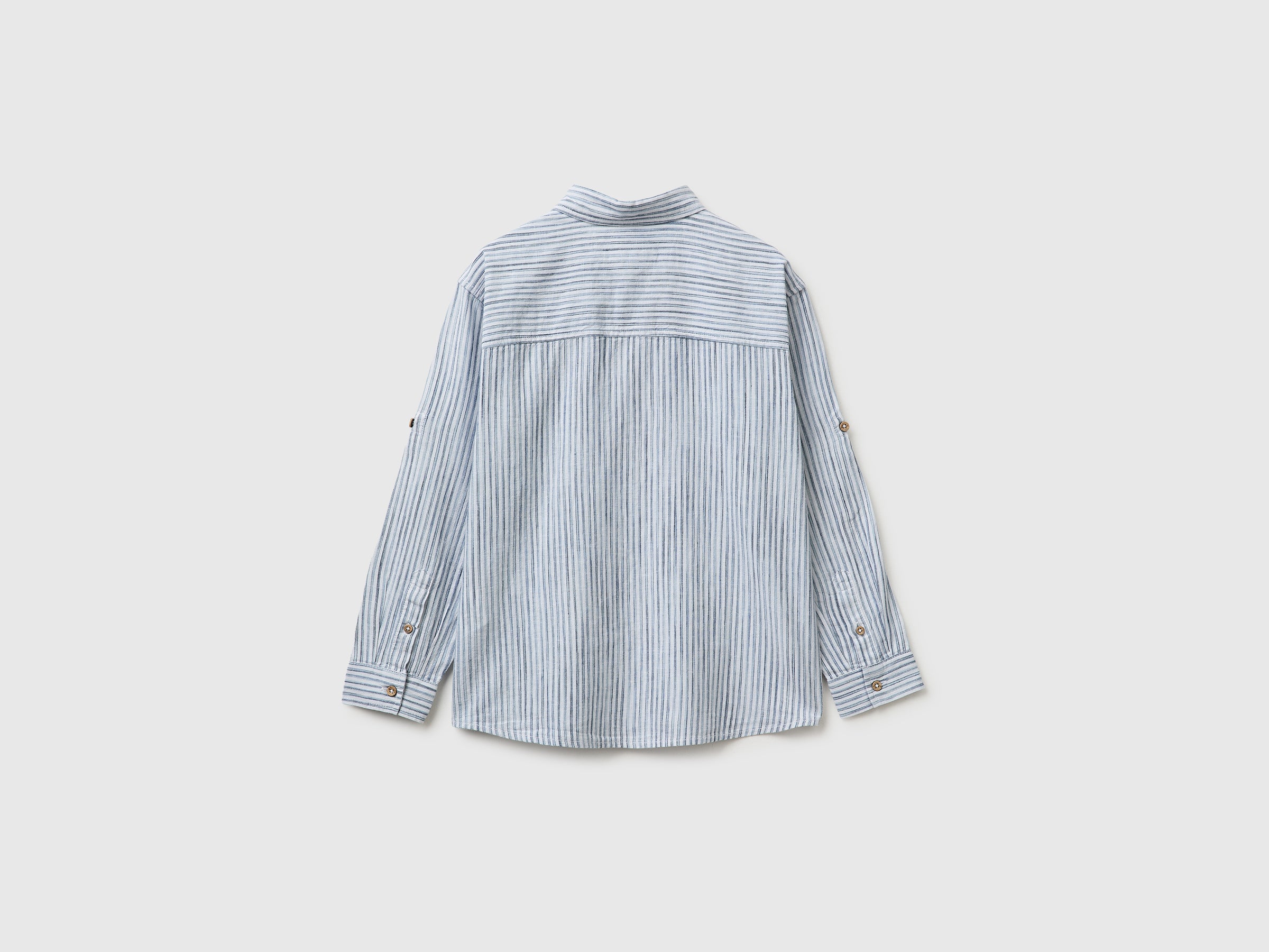 Chemise rayée en lin mélangé – Image 2