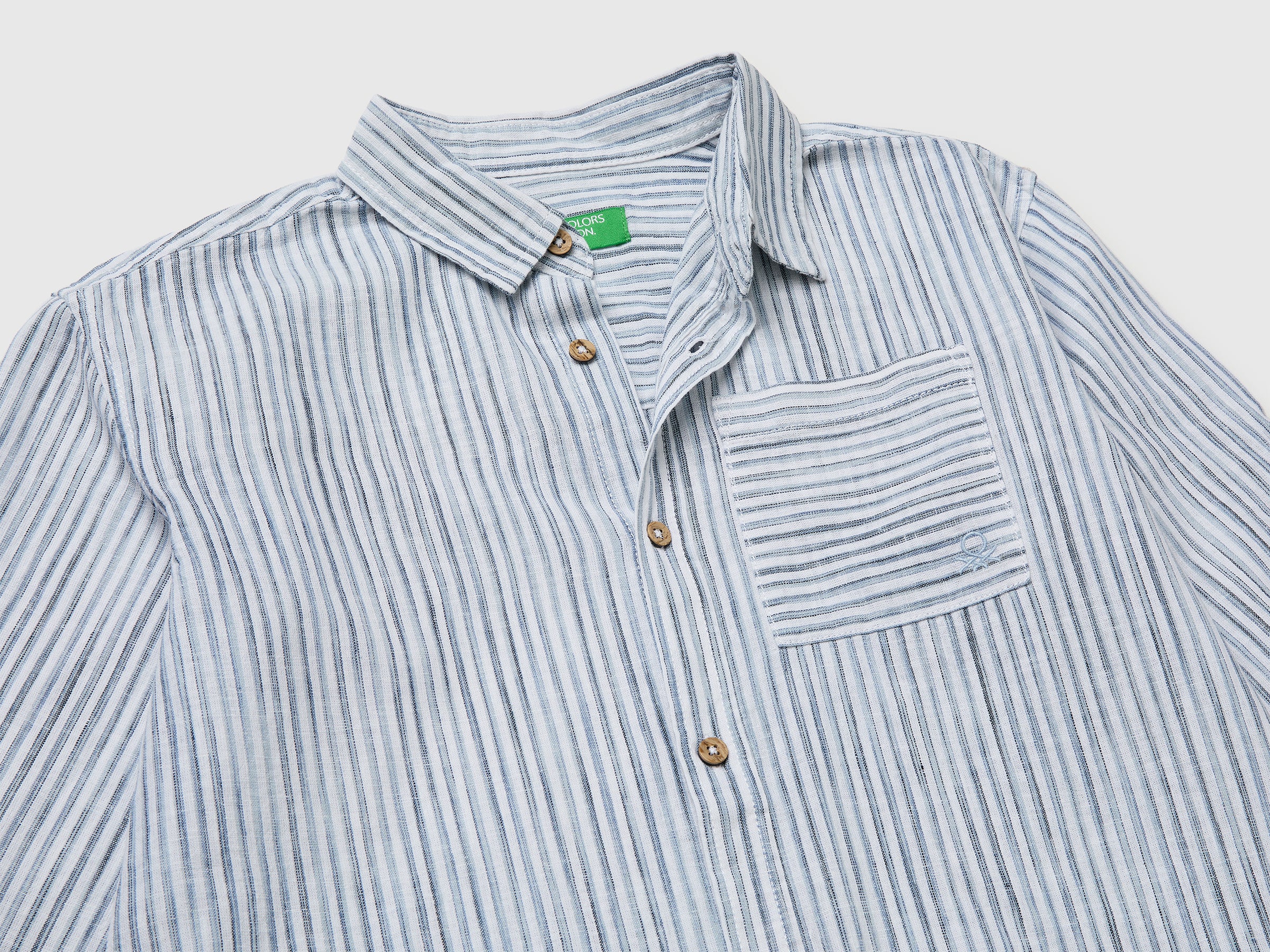 Chemise rayée en lin mélangé – Image 3