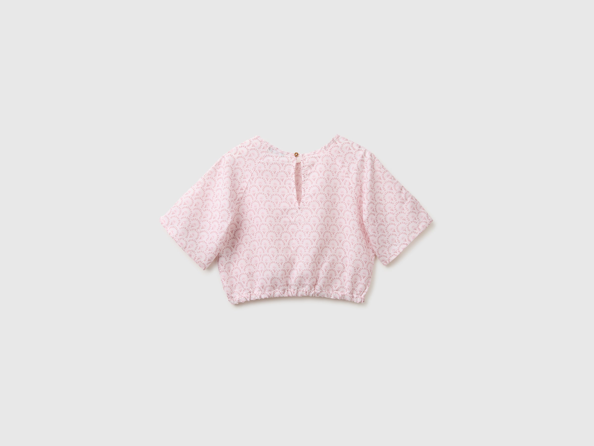 Blouse fleurie en lin mélangé – Image 2