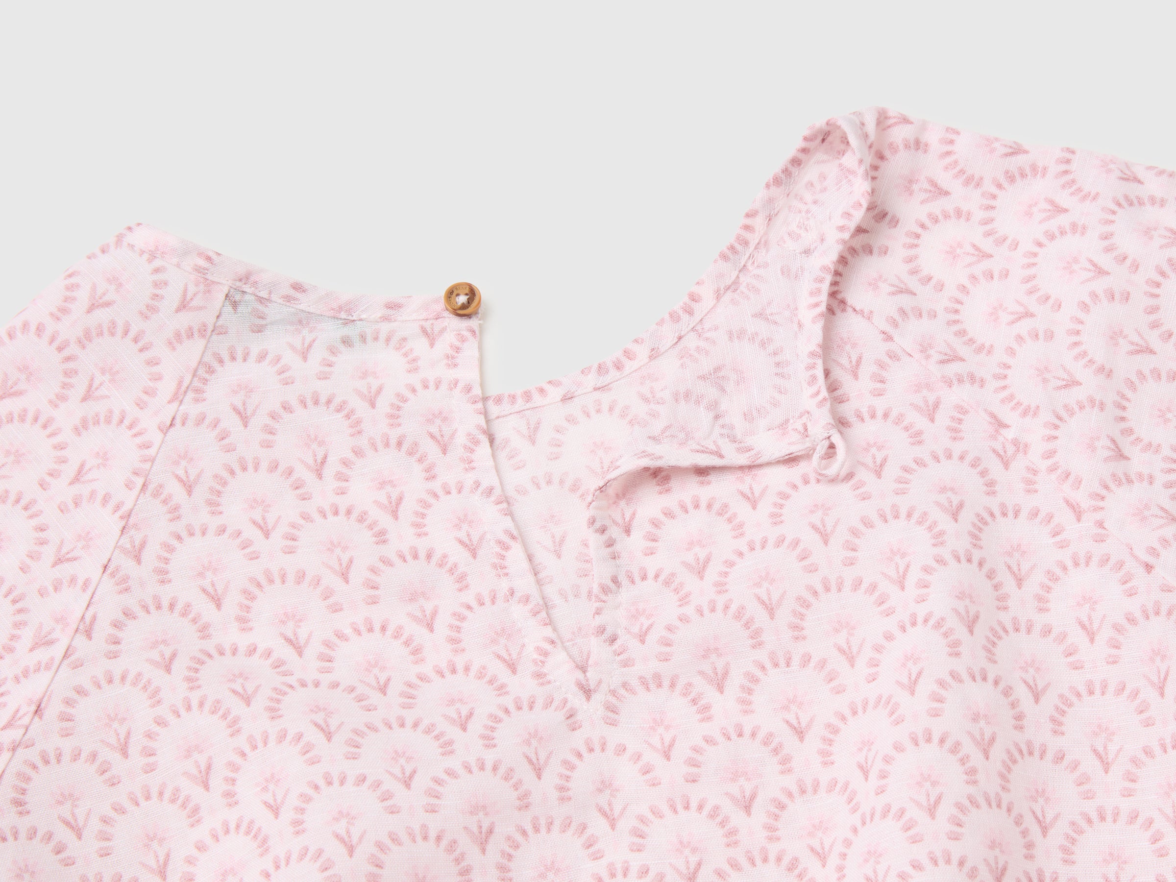 Blouse fleurie en lin mélangé – Image 3