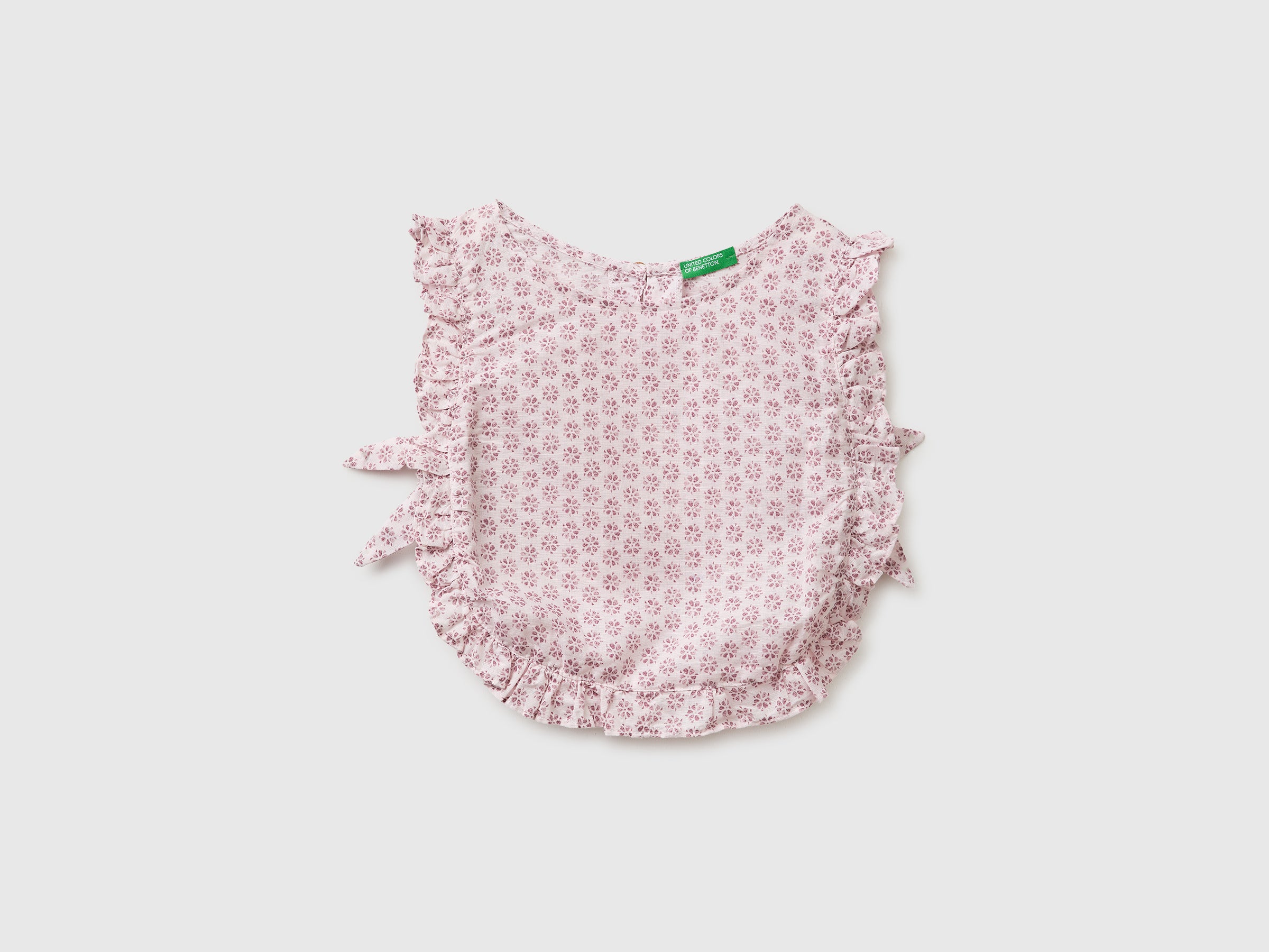 Blouse fleurie en lin mélangé Blouse fleurie en lin mélangé