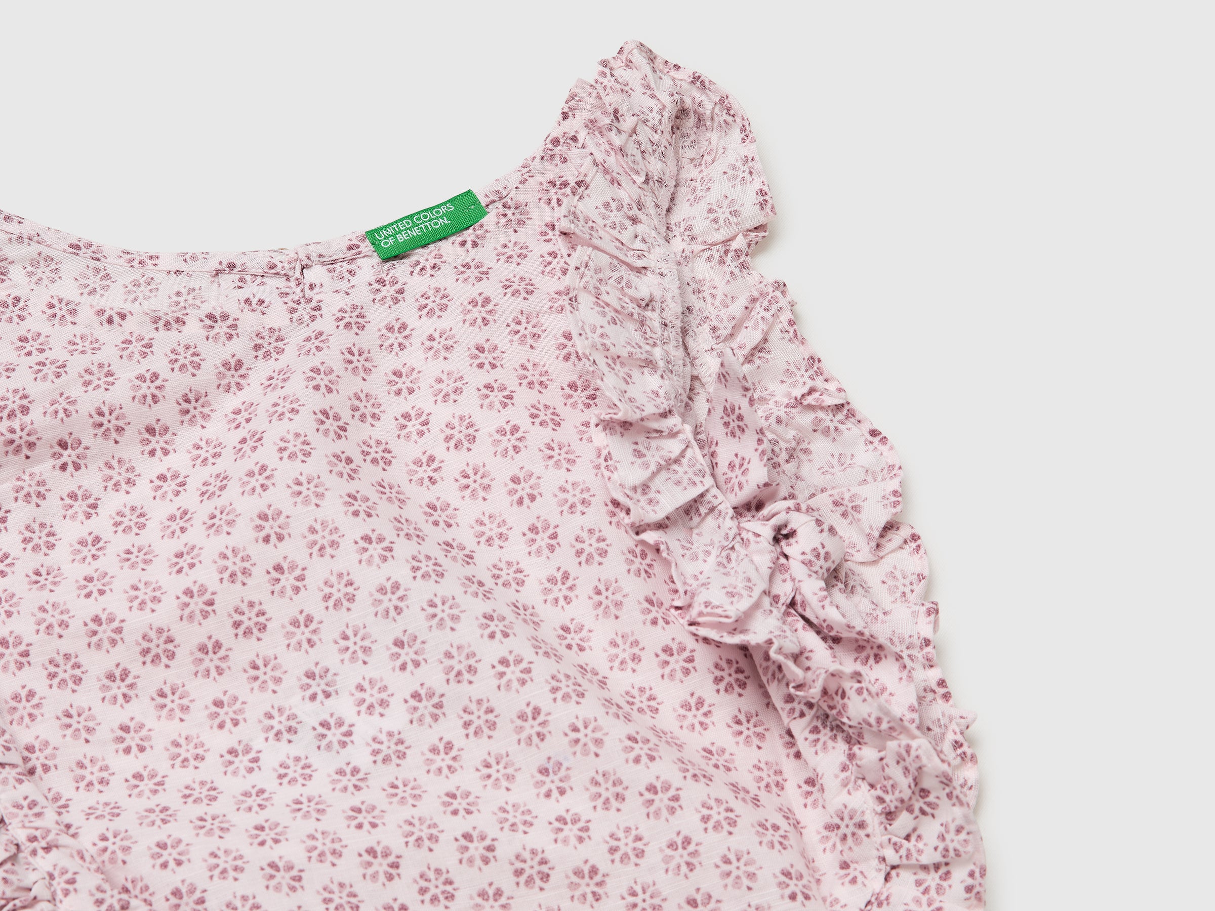 Blouse fleurie en lin mélangé – Image 3
