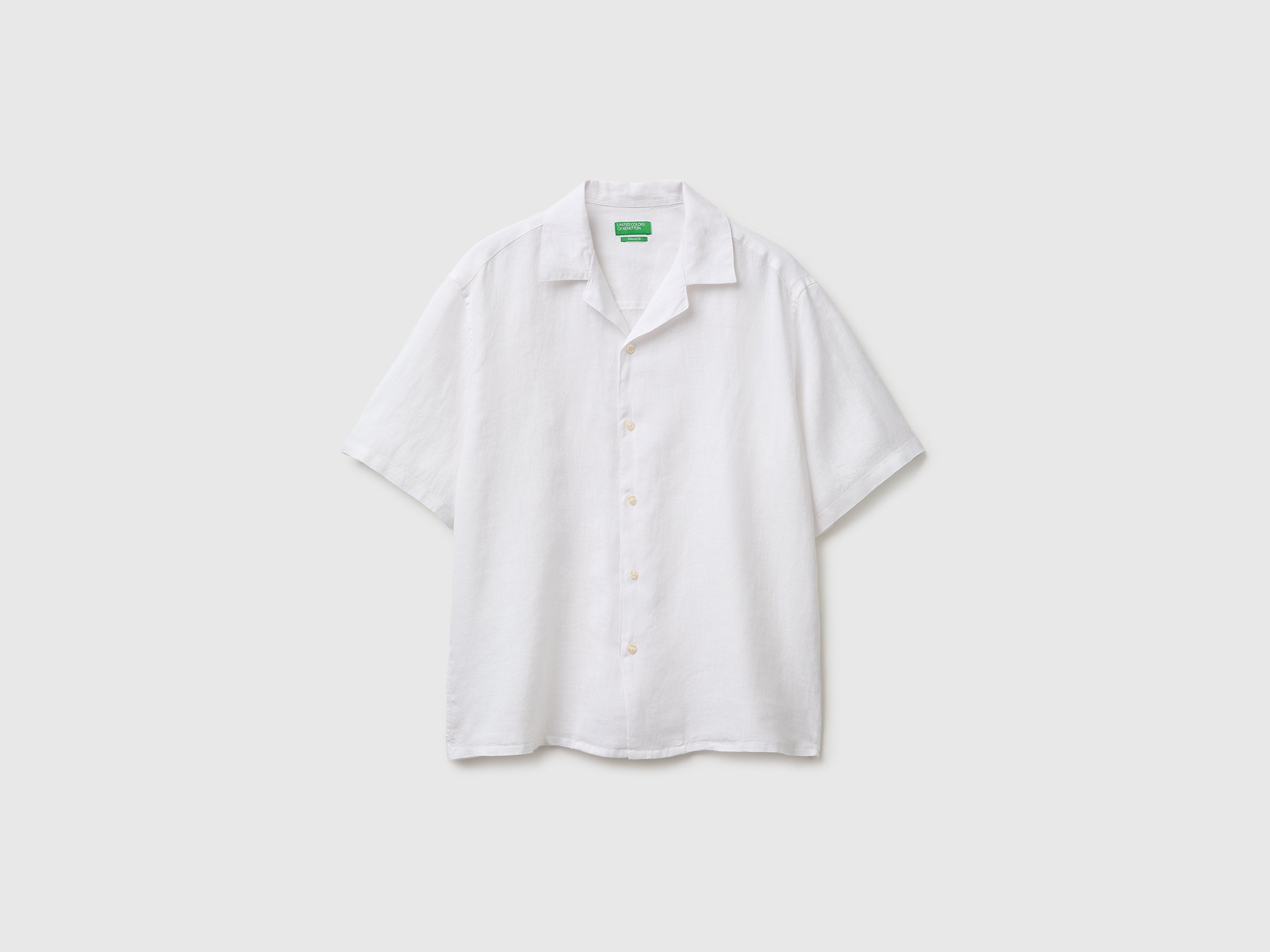 Chemise à manches courtes 100% lin Chemise à manches courtes 100% lin