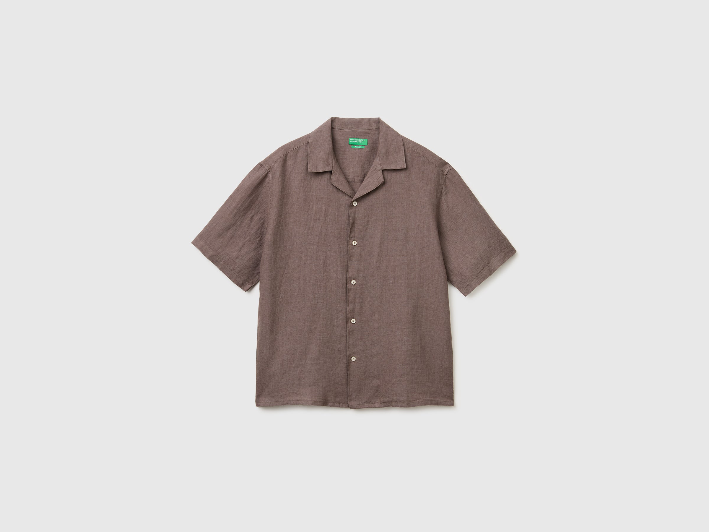 Chemise à manches courtes 100% lin Chemise à manches courtes 100% lin