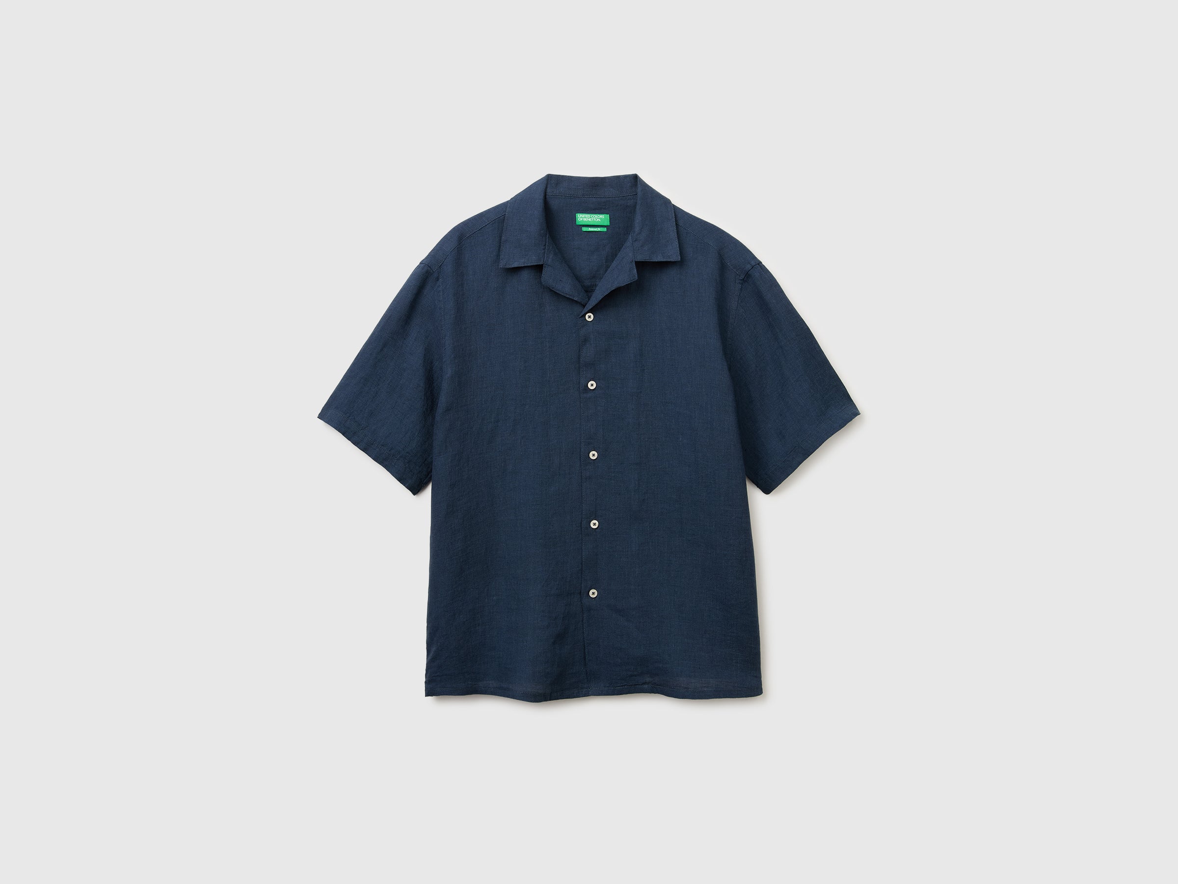 Chemise à manches courtes 100% lin Chemise à manches courtes 100% lin