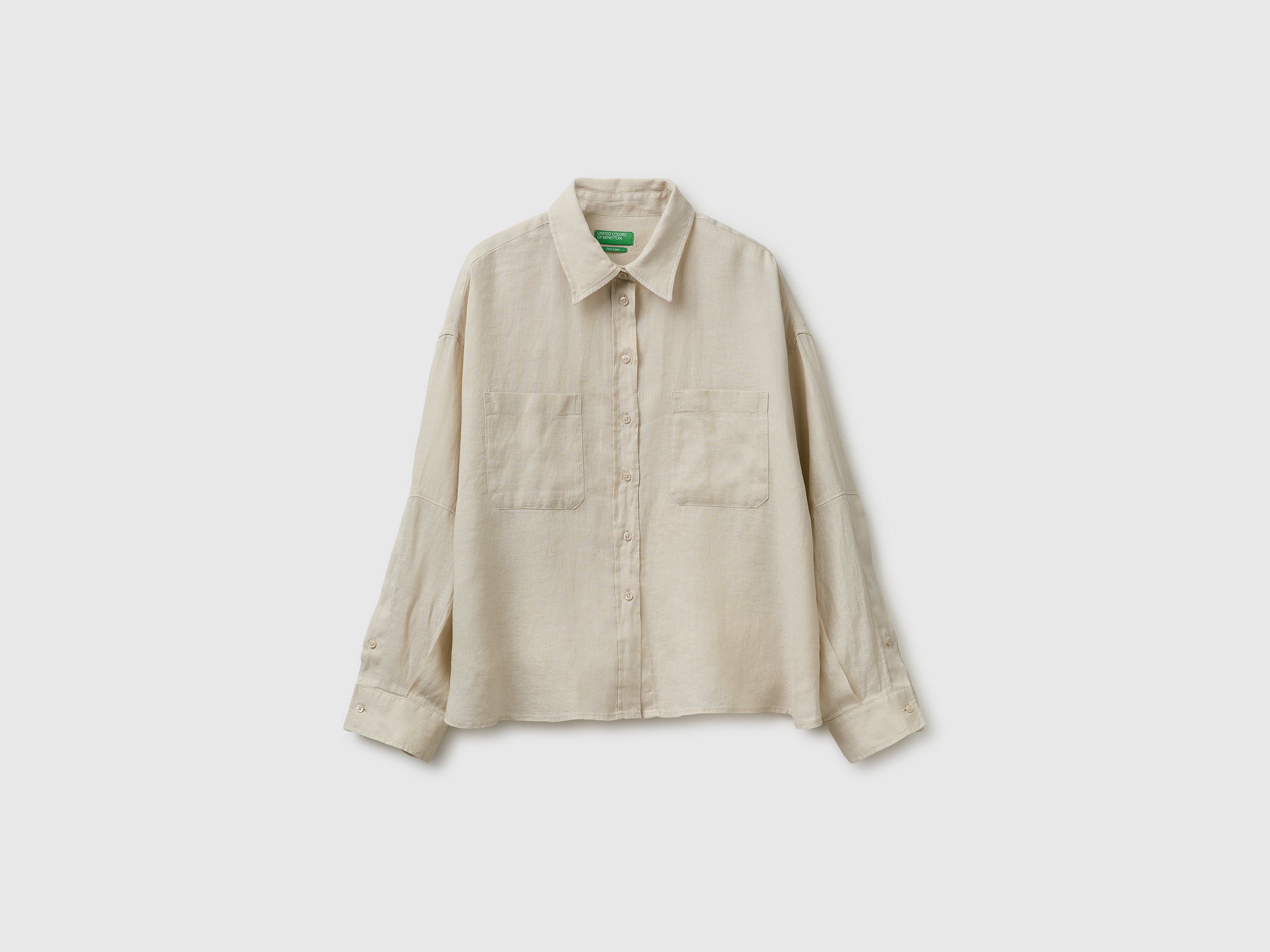 Chemise 100 % lin avec poches Chemise 100 % lin avec poches