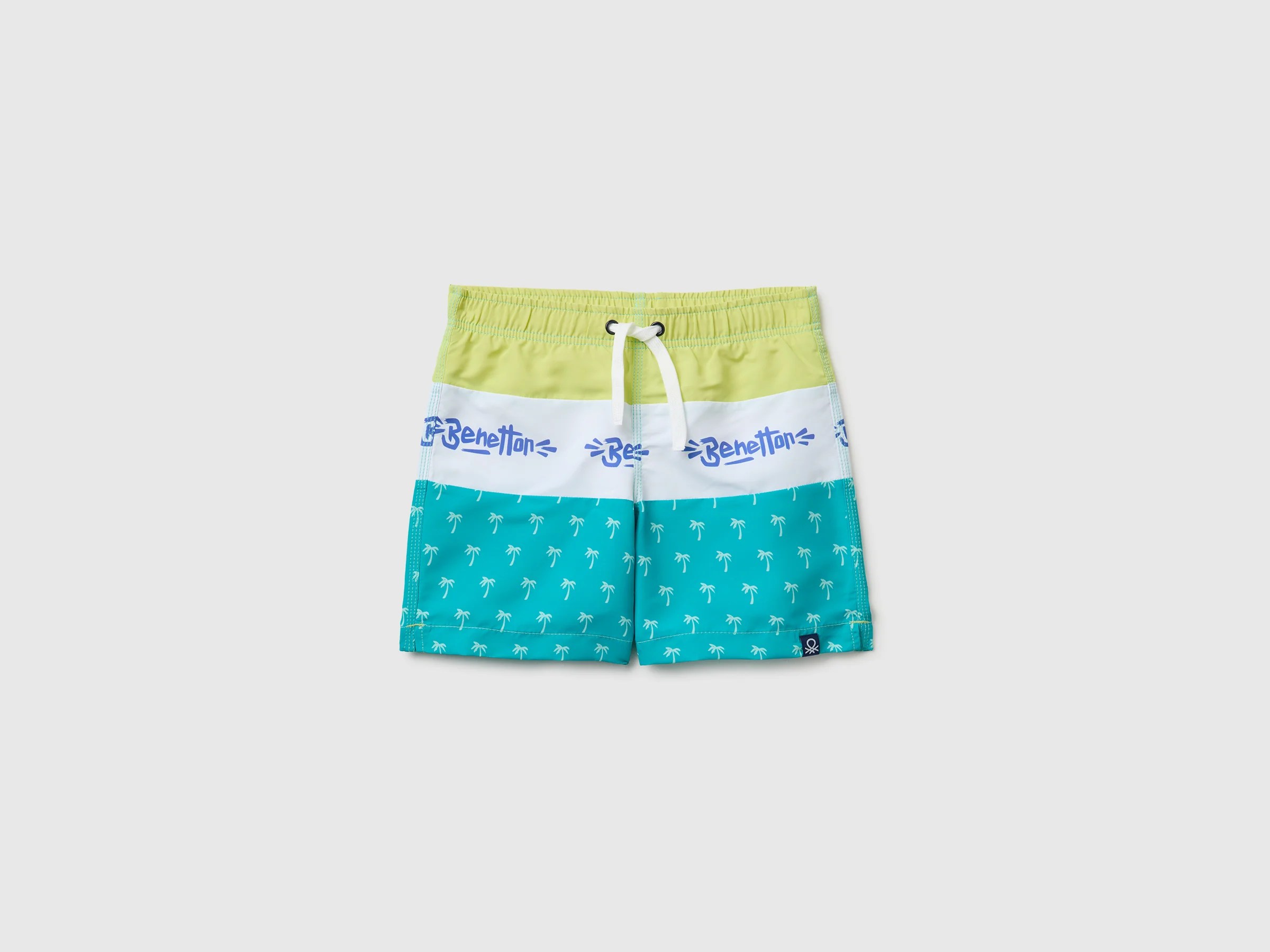 Boxers de bain color block à motifs Boxers de bain color block à motifs