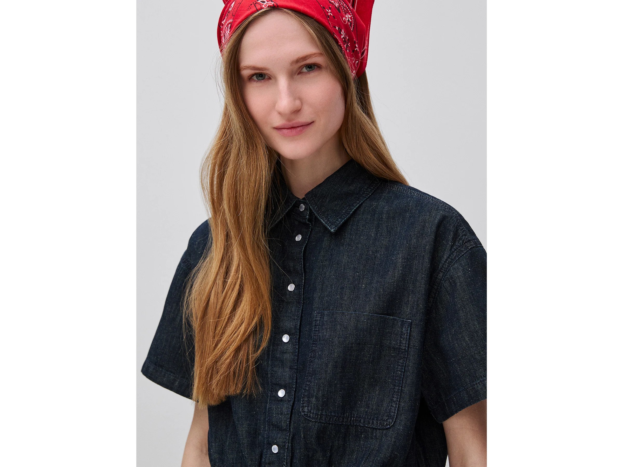 Chemise en jean à manches courtes – Image 2