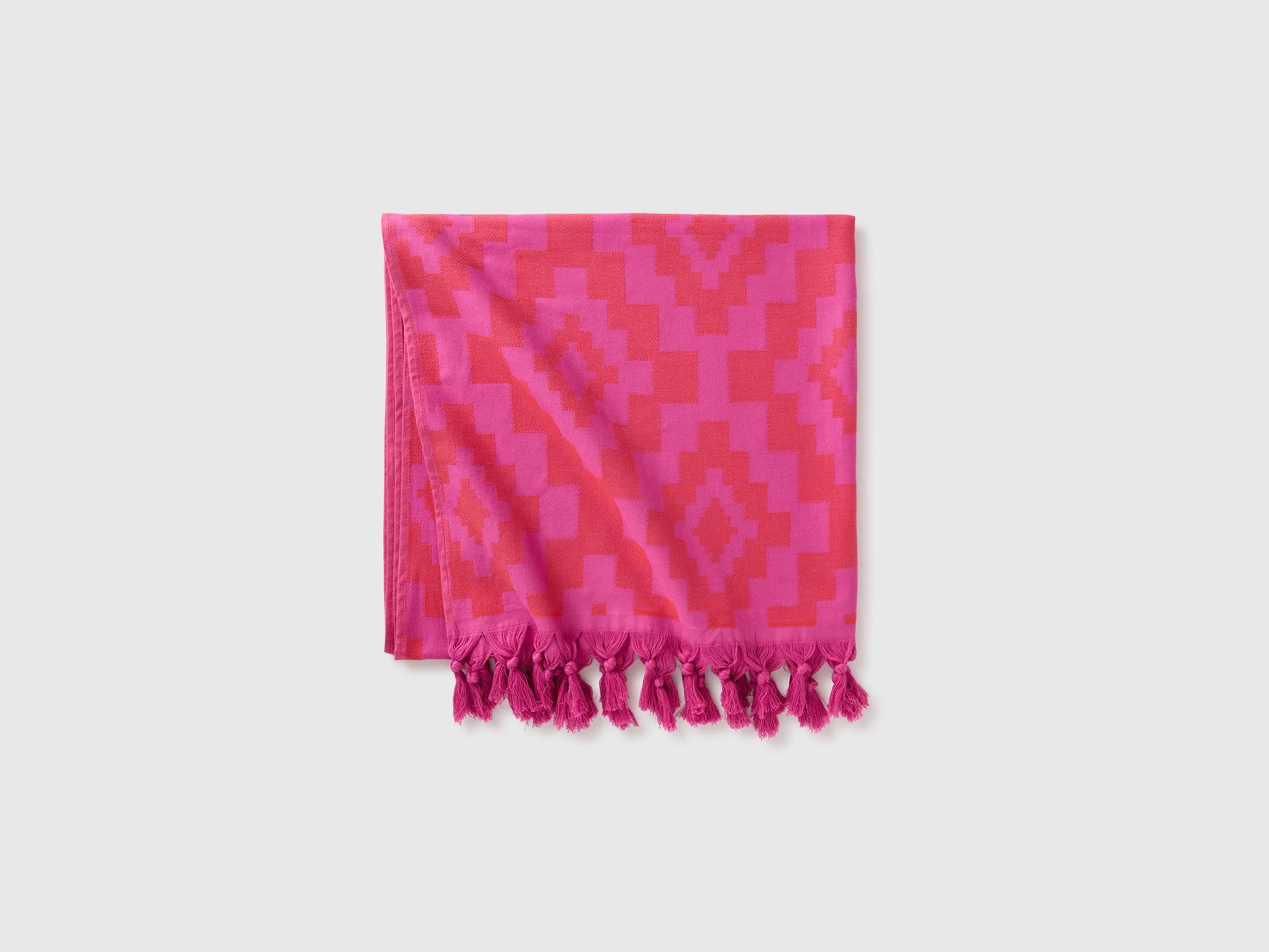 Serviette de plage fuchsia à motifs ethniques Serviette de plage fuchsia à motifs ethniques