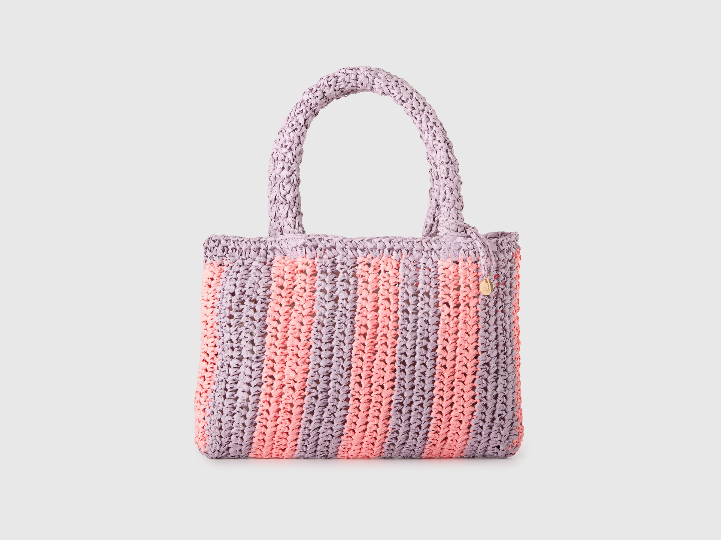 Sac en raphia rayé Sac en raphia rayé