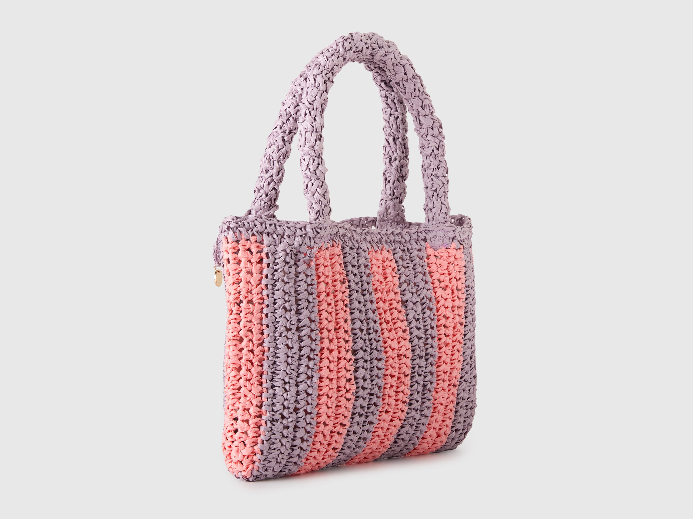 Sac en raphia rayé – Image 2