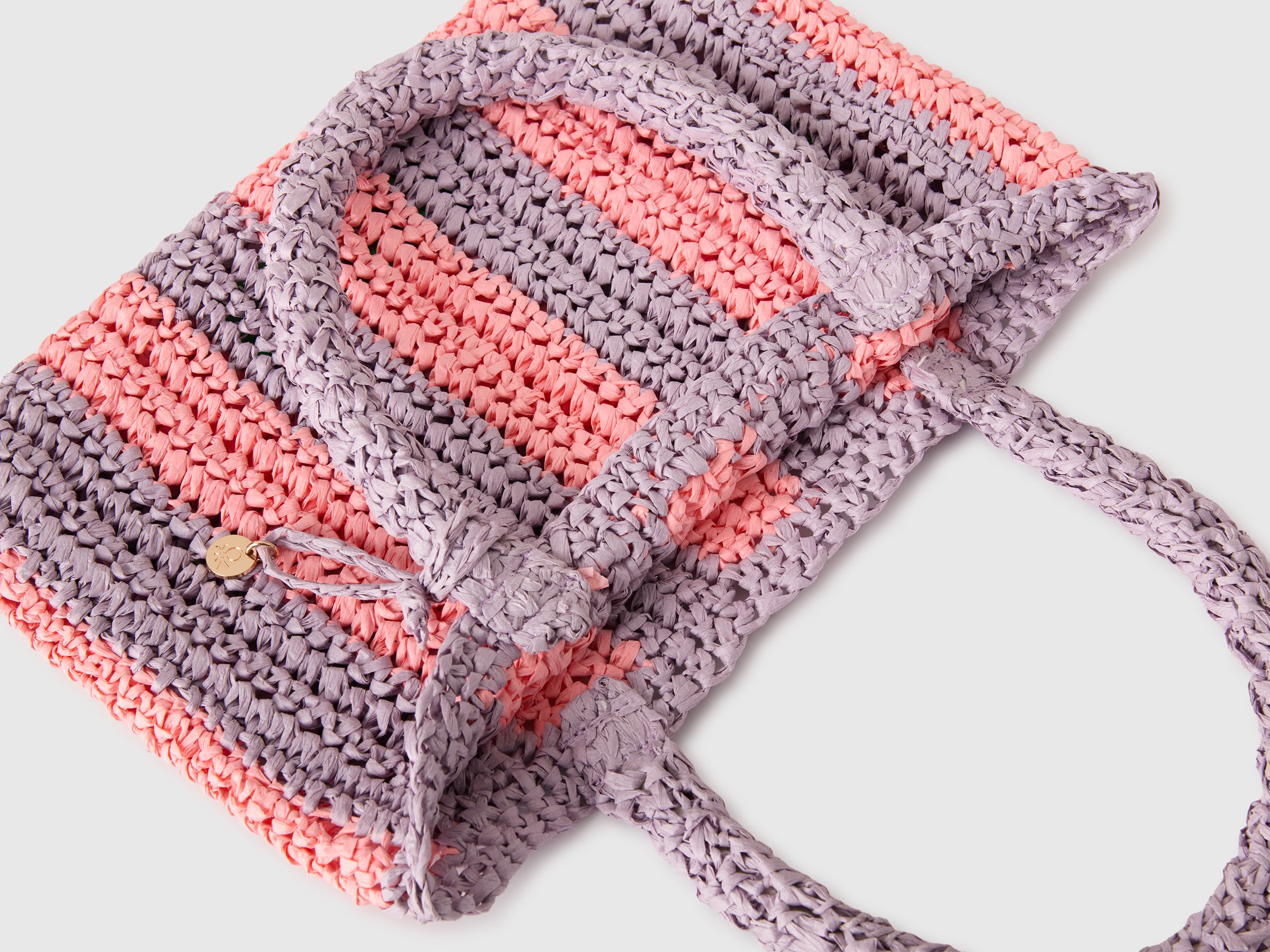 Sac en raphia rayé – Image 3