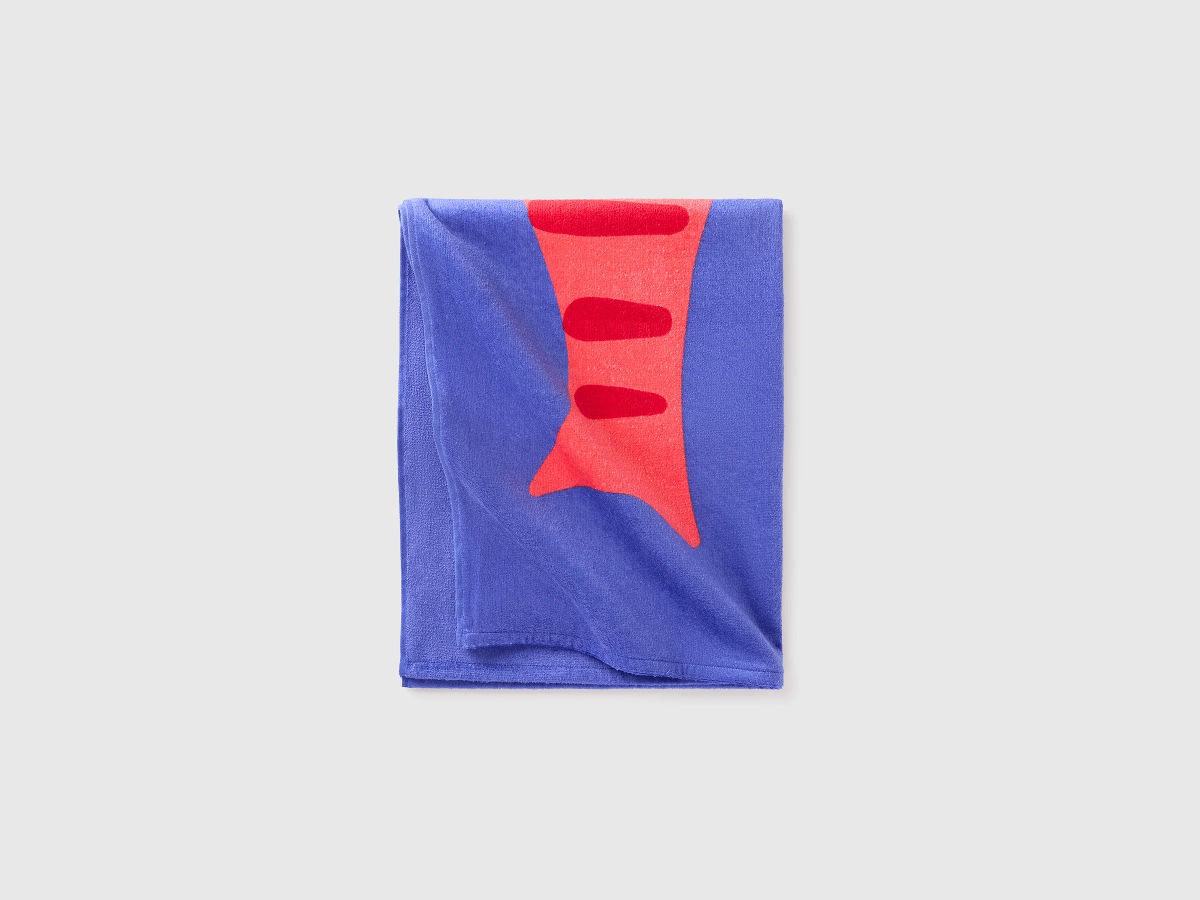 Serviette de plage bleue à motifs de poissons Serviette de plage bleue à motifs de poissons
