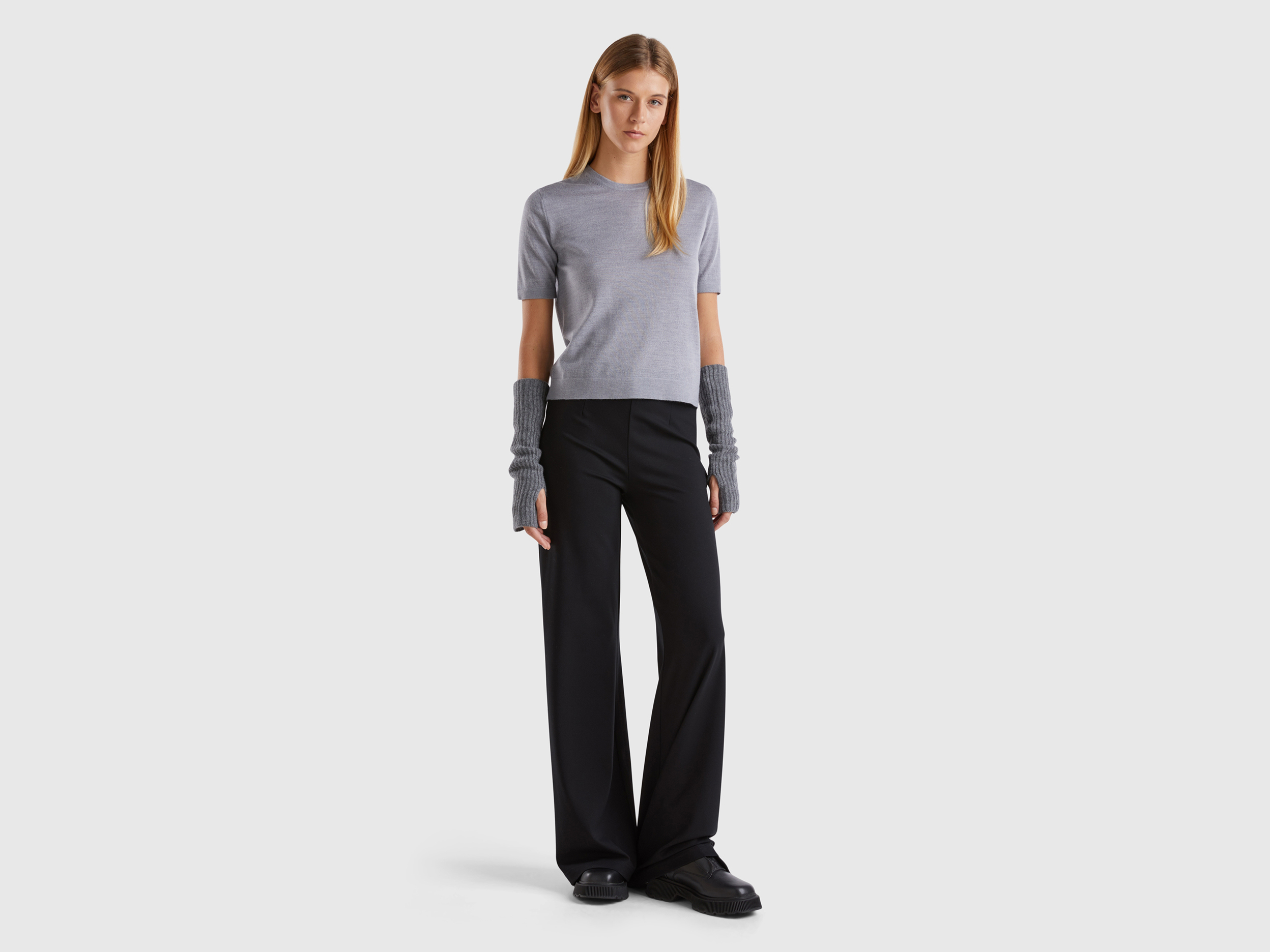 Pull manches courtes en pure laine mérinos – Image 6